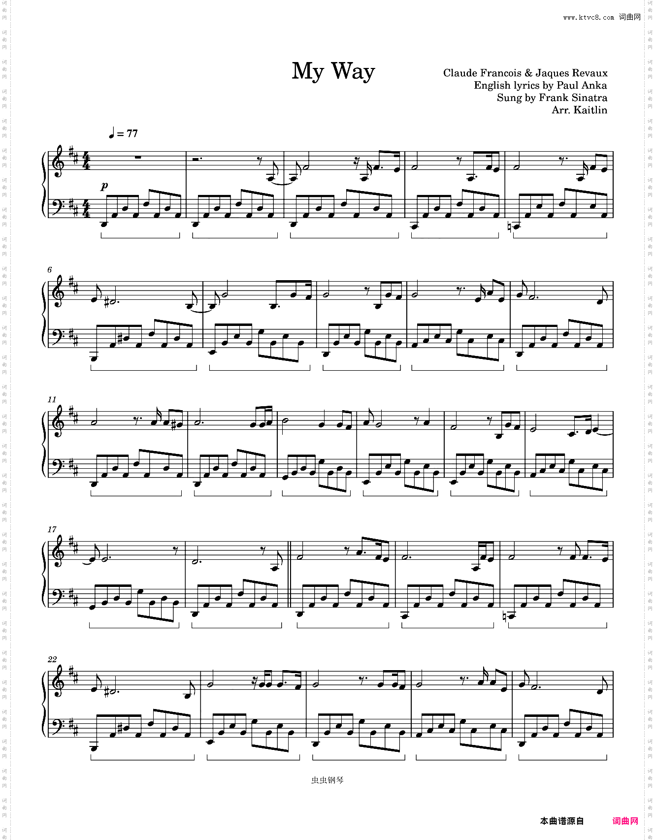 My Way-Paul Anka