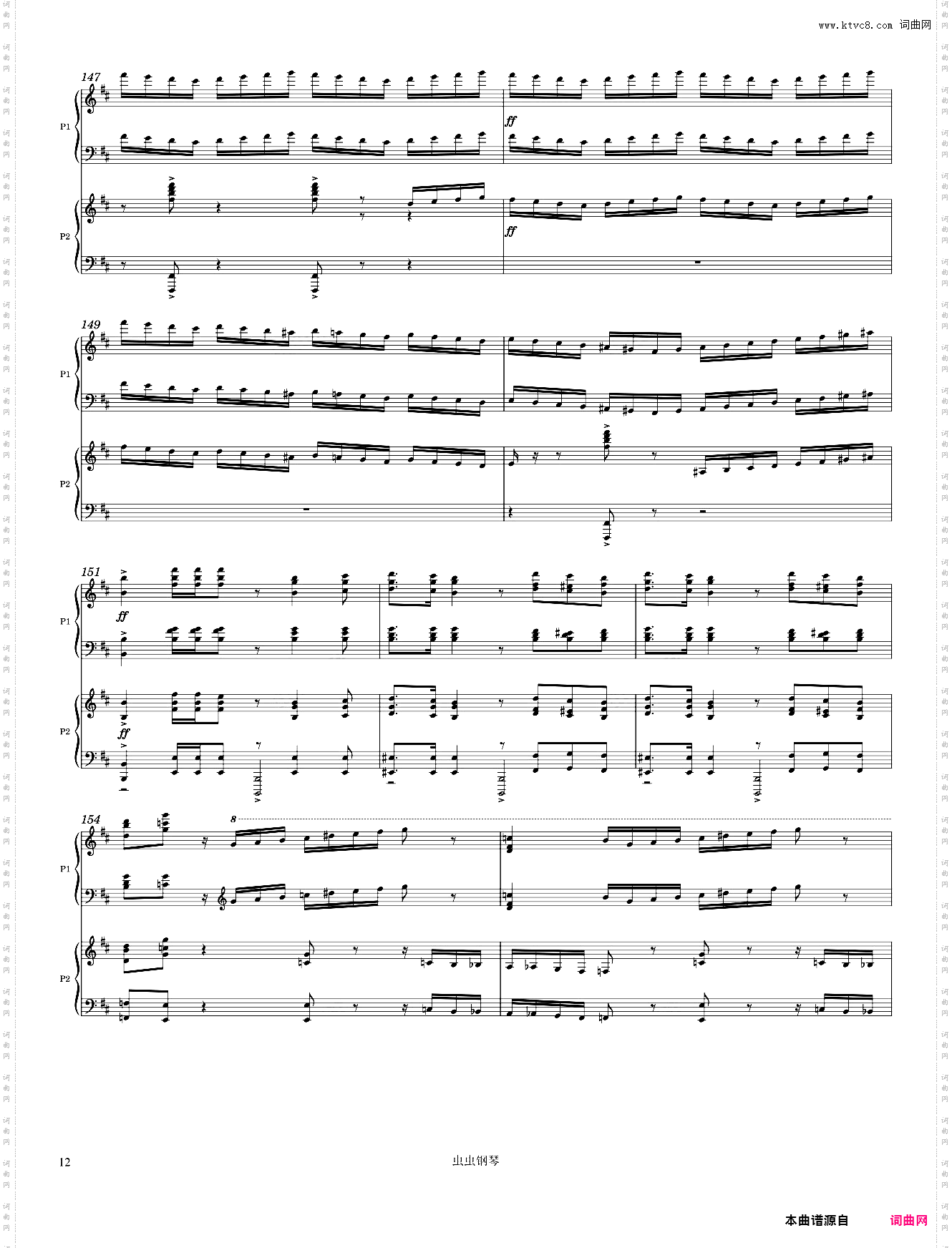 Tchaikovsky Romeo and Juliet Overture Fantasy Arr· for 2 pianos