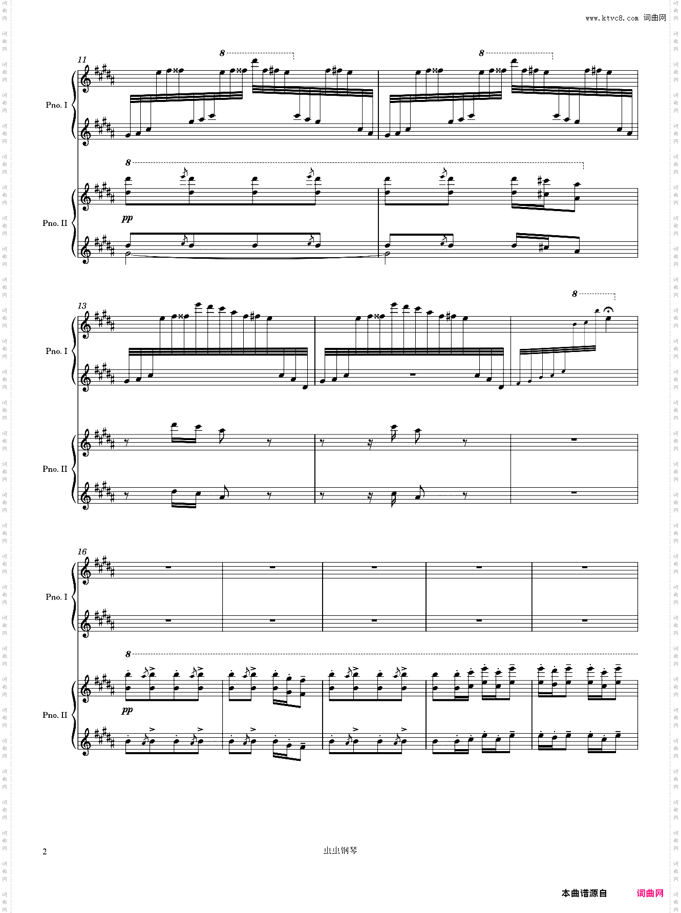 Dupré Fantaisie in B Minor 3rd Movement Arr· for 2 pianos