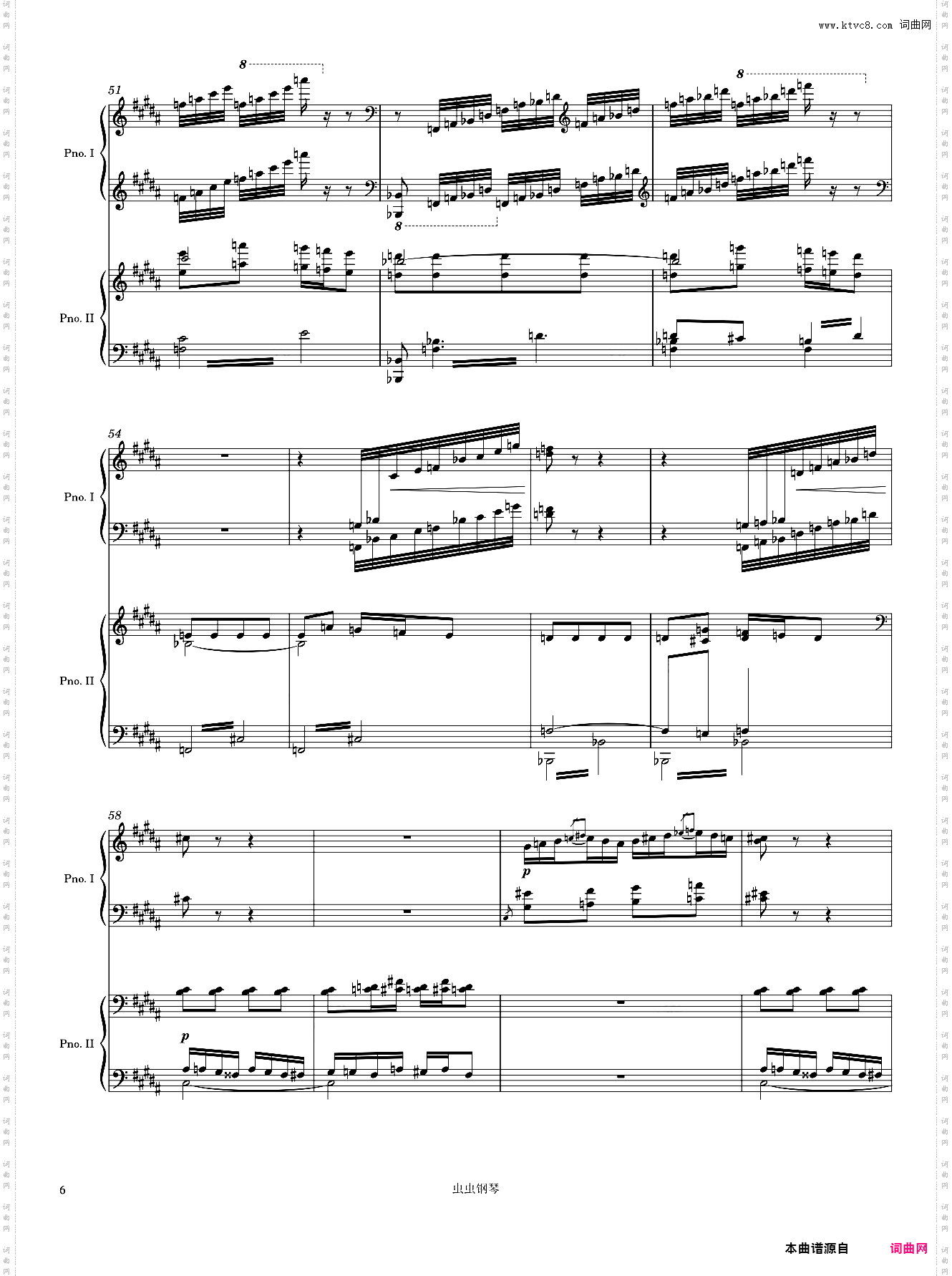 Dupré Fantaisie in B Minor 3rd Movement Arr· for 2 pianos