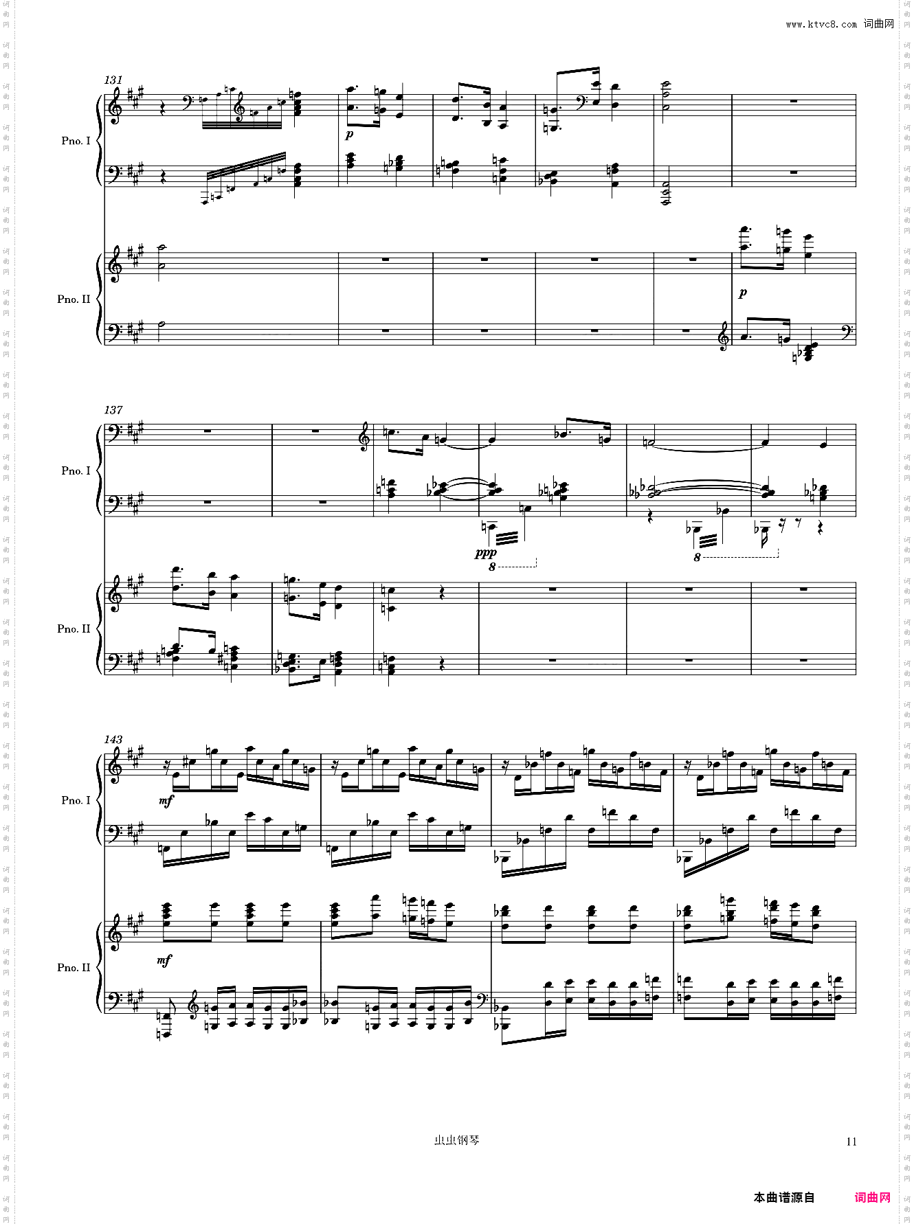 Dupré Fantaisie in B Minor 3rd Movement Arr· for 2 pianos