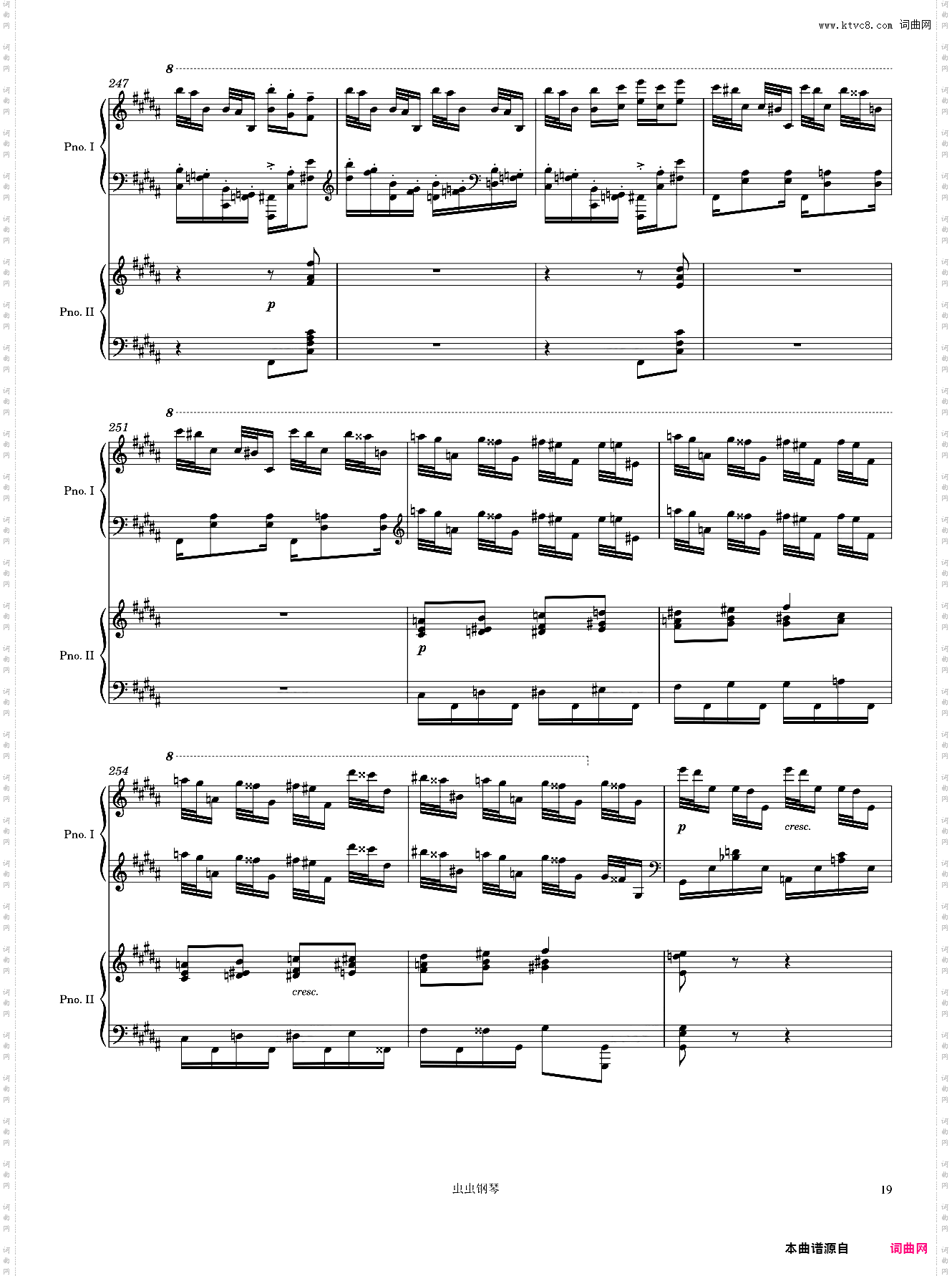 Dupré Fantaisie in B Minor 3rd Movement Arr· for 2 pianos