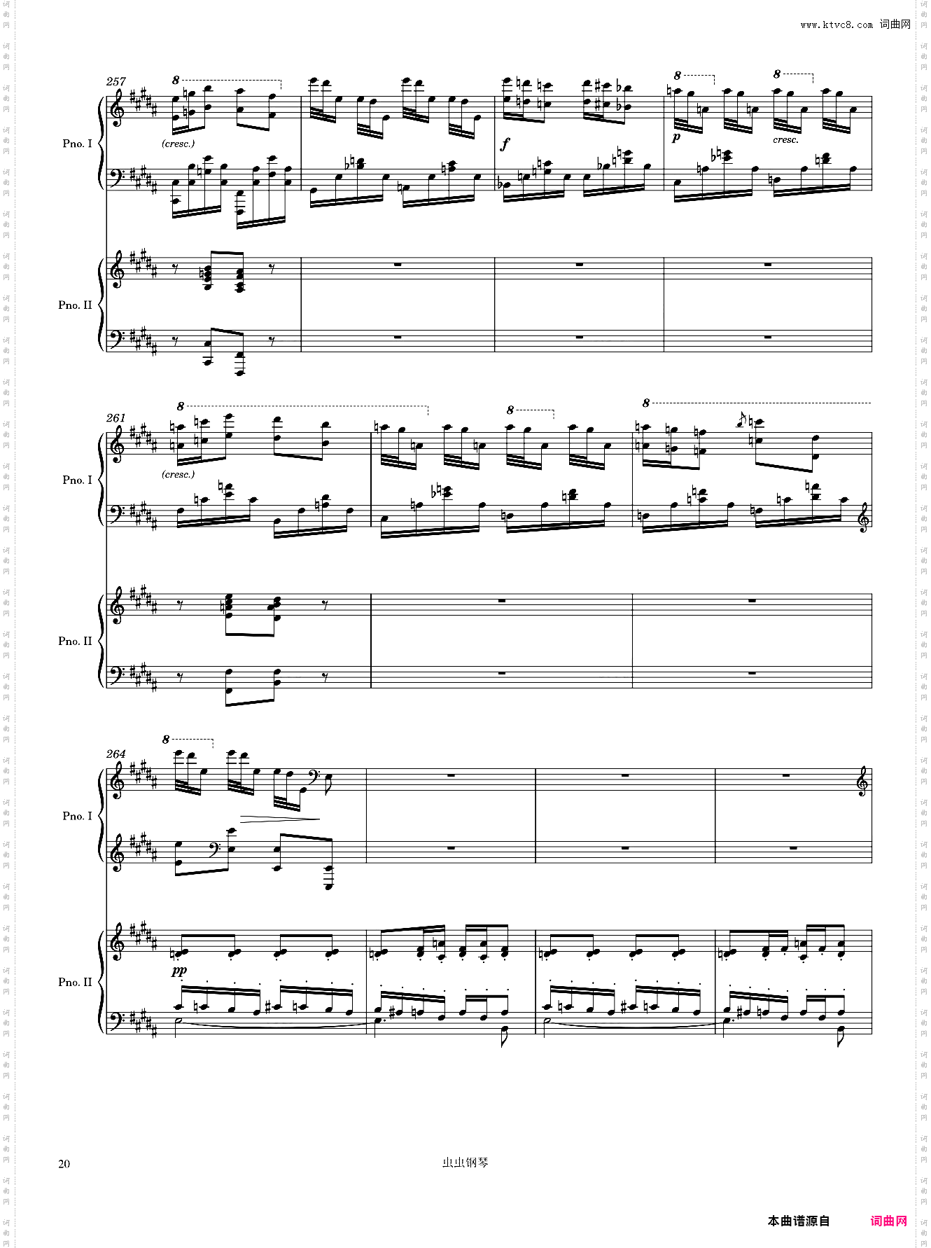 Dupré Fantaisie in B Minor 3rd Movement Arr· for 2 pianos