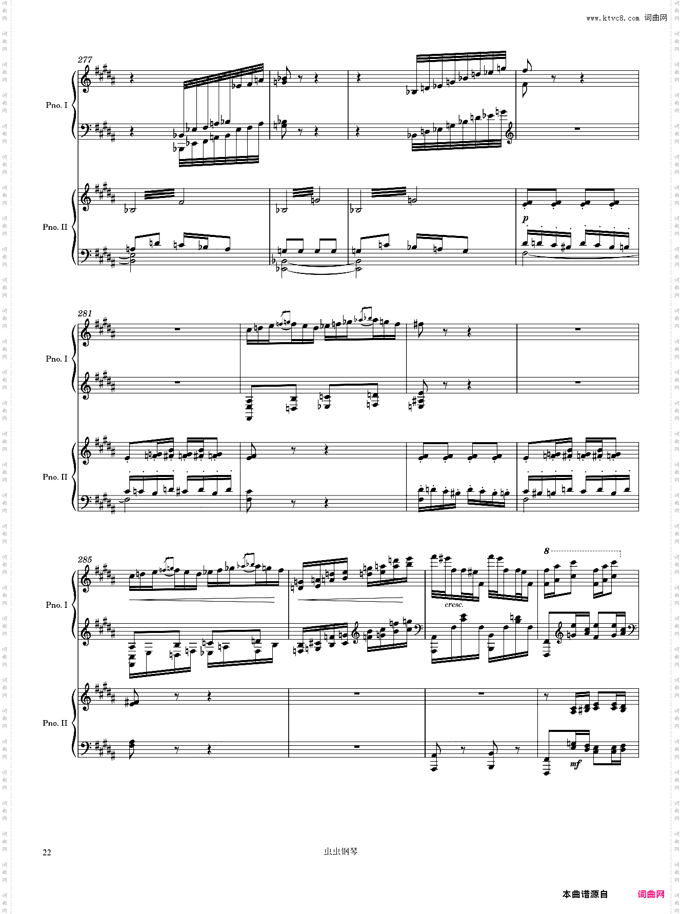 Dupré Fantaisie in B Minor 3rd Movement Arr· for 2 pianos