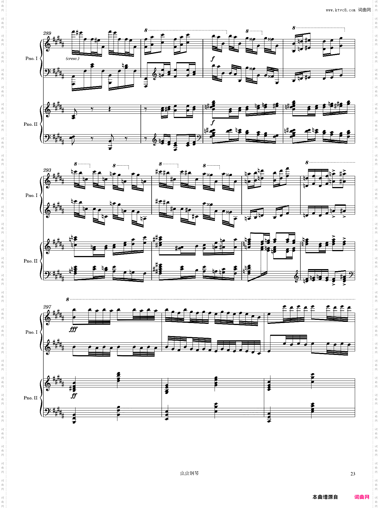 Dupré Fantaisie in B Minor 3rd Movement Arr· for 2 pianos