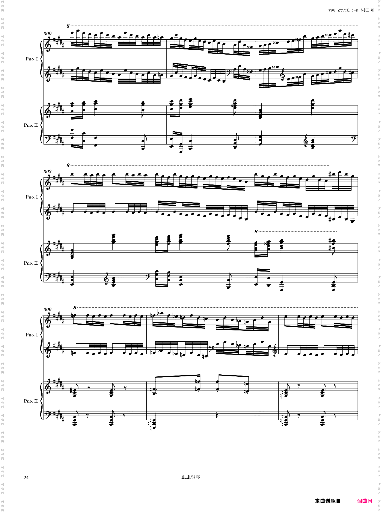 Dupré Fantaisie in B Minor 3rd Movement Arr· for 2 pianos