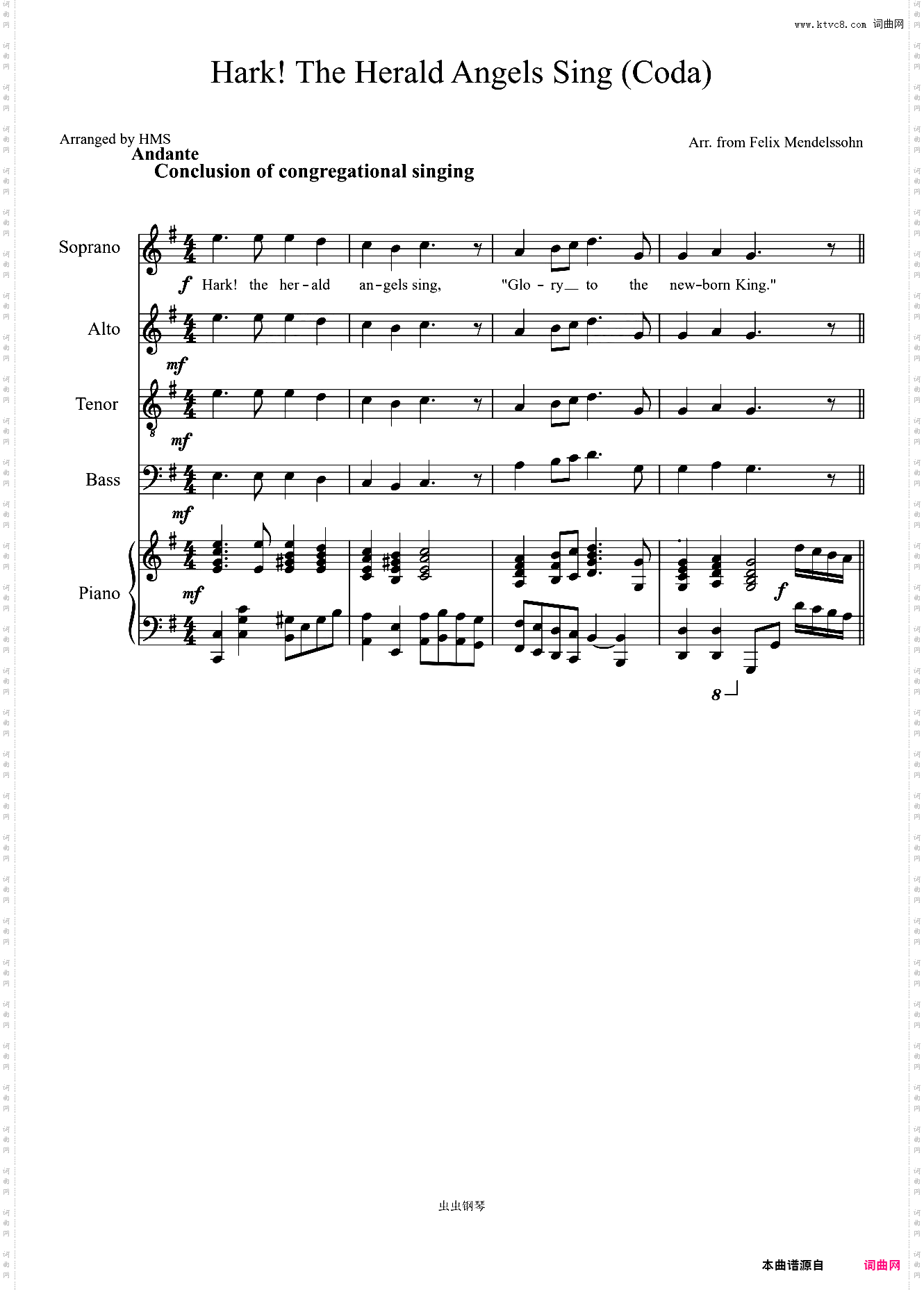 Coda for Hark! The Herald Angels Sing