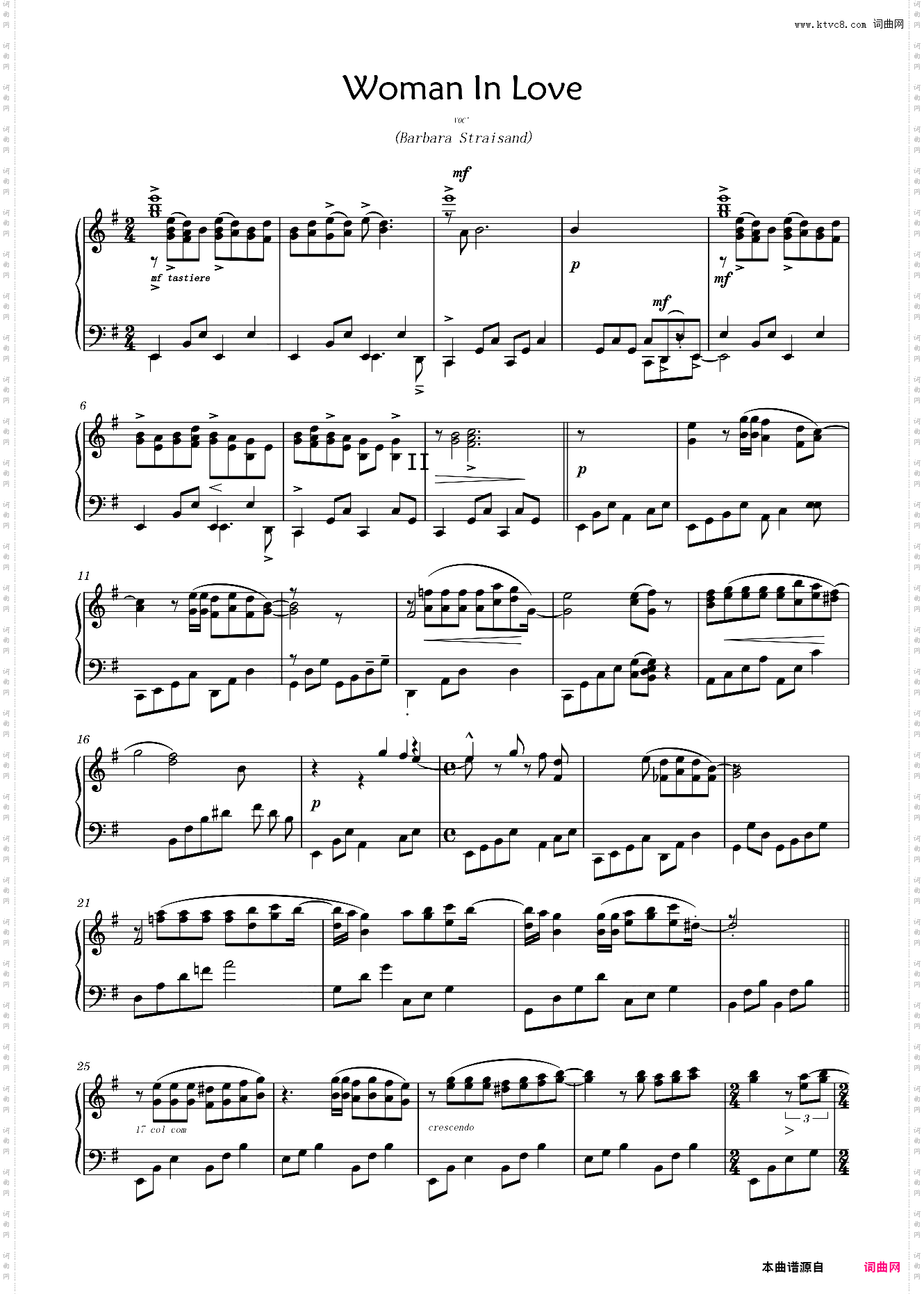 Woman In Love-Barbara Streisand