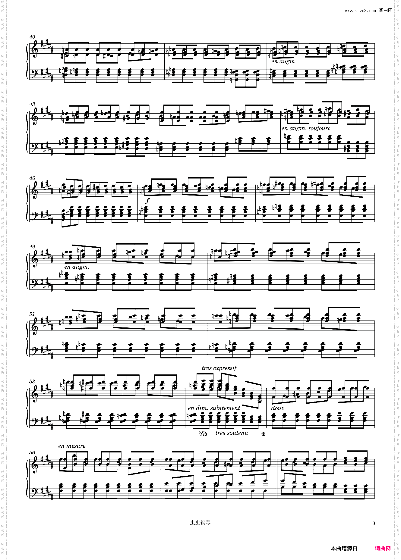 étude Opus 35 No· 11 in B Major