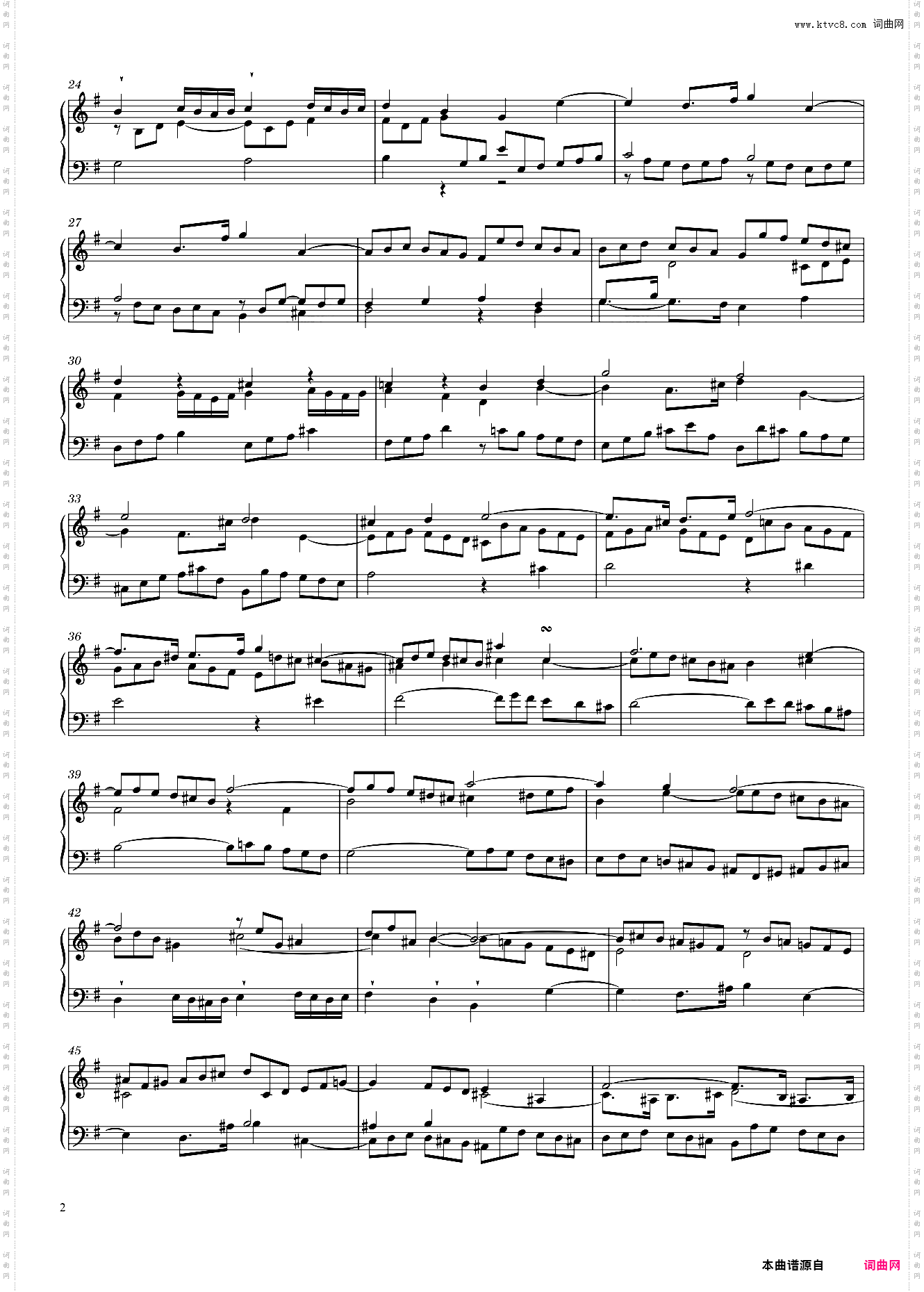 Fugue No· 10 BWV 879 in E Minor