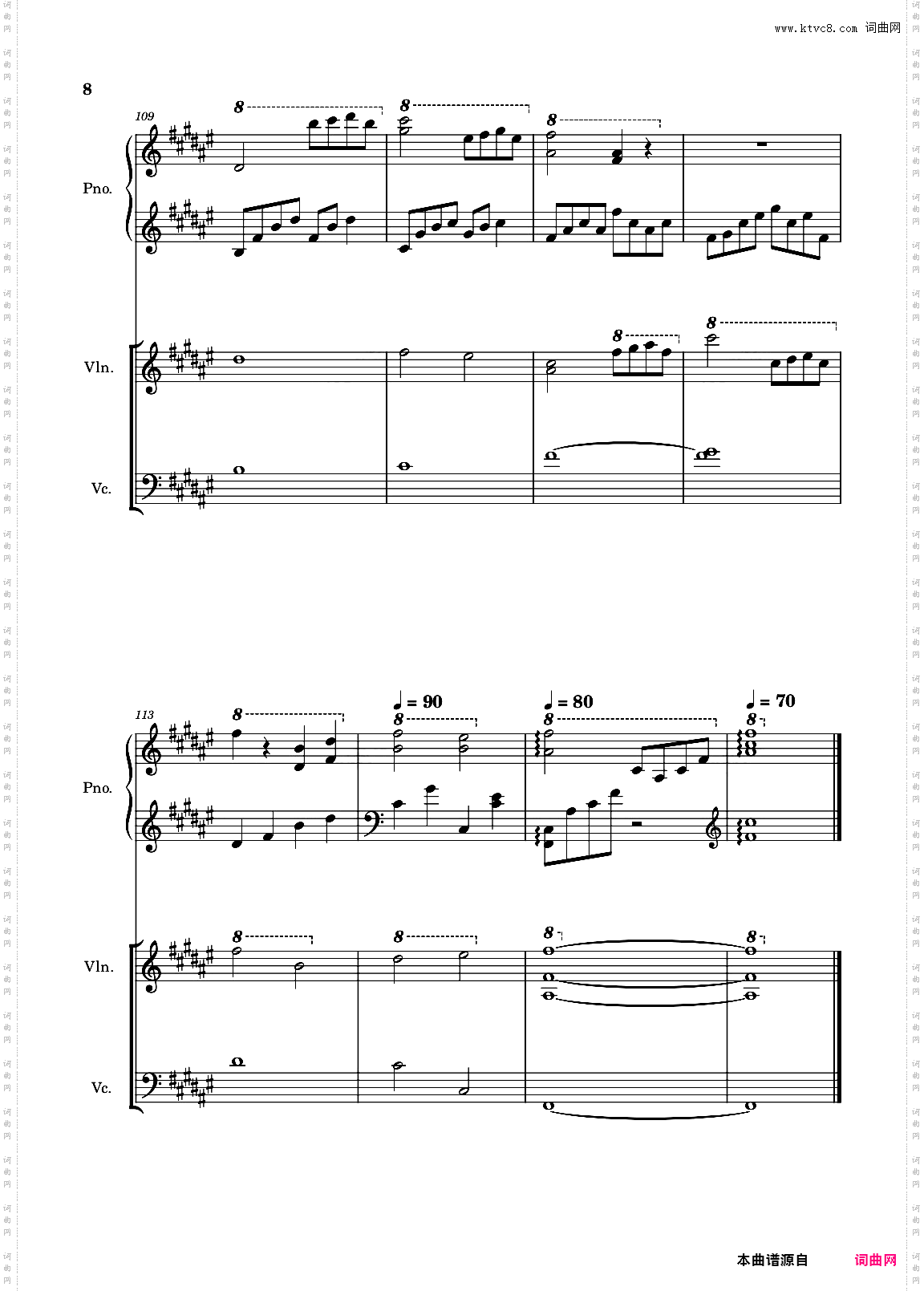 Sundial Dreams曲谱三种乐器