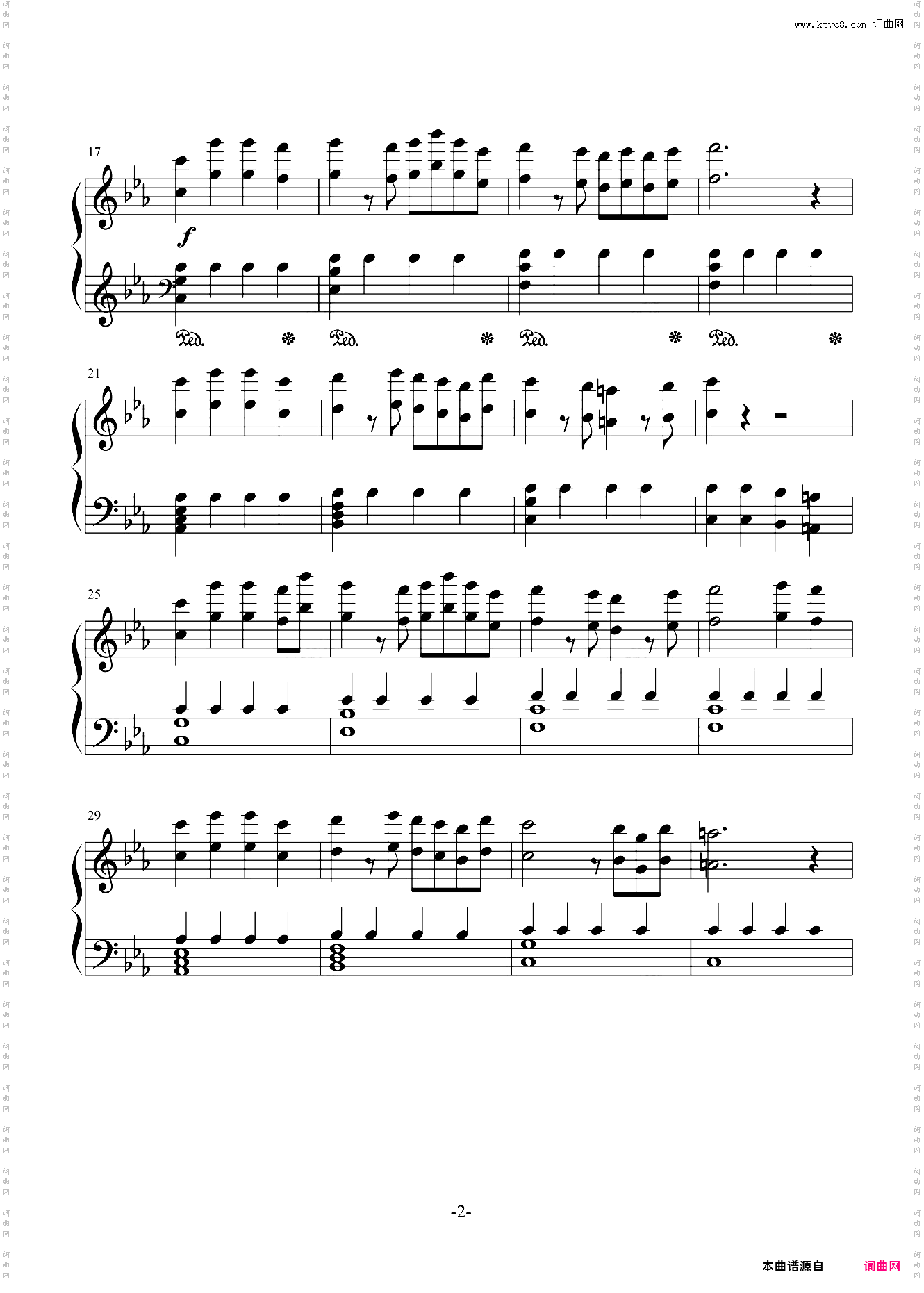 跳舞的线Dancing Line 钢琴谱 五线谱 AI简谱 The Piano