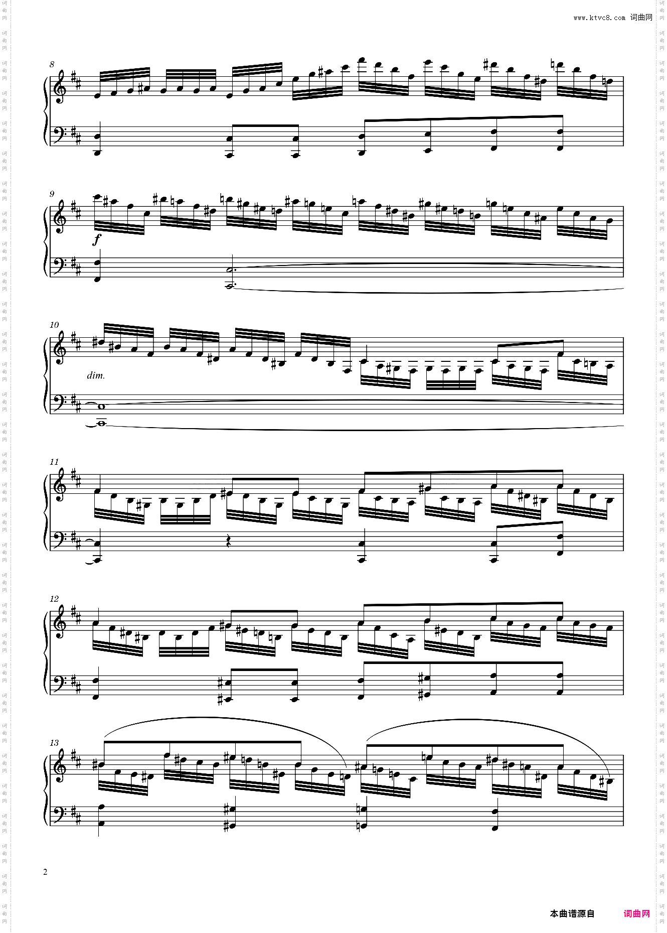 Prélude Opus 104a No· 2 in B Minor