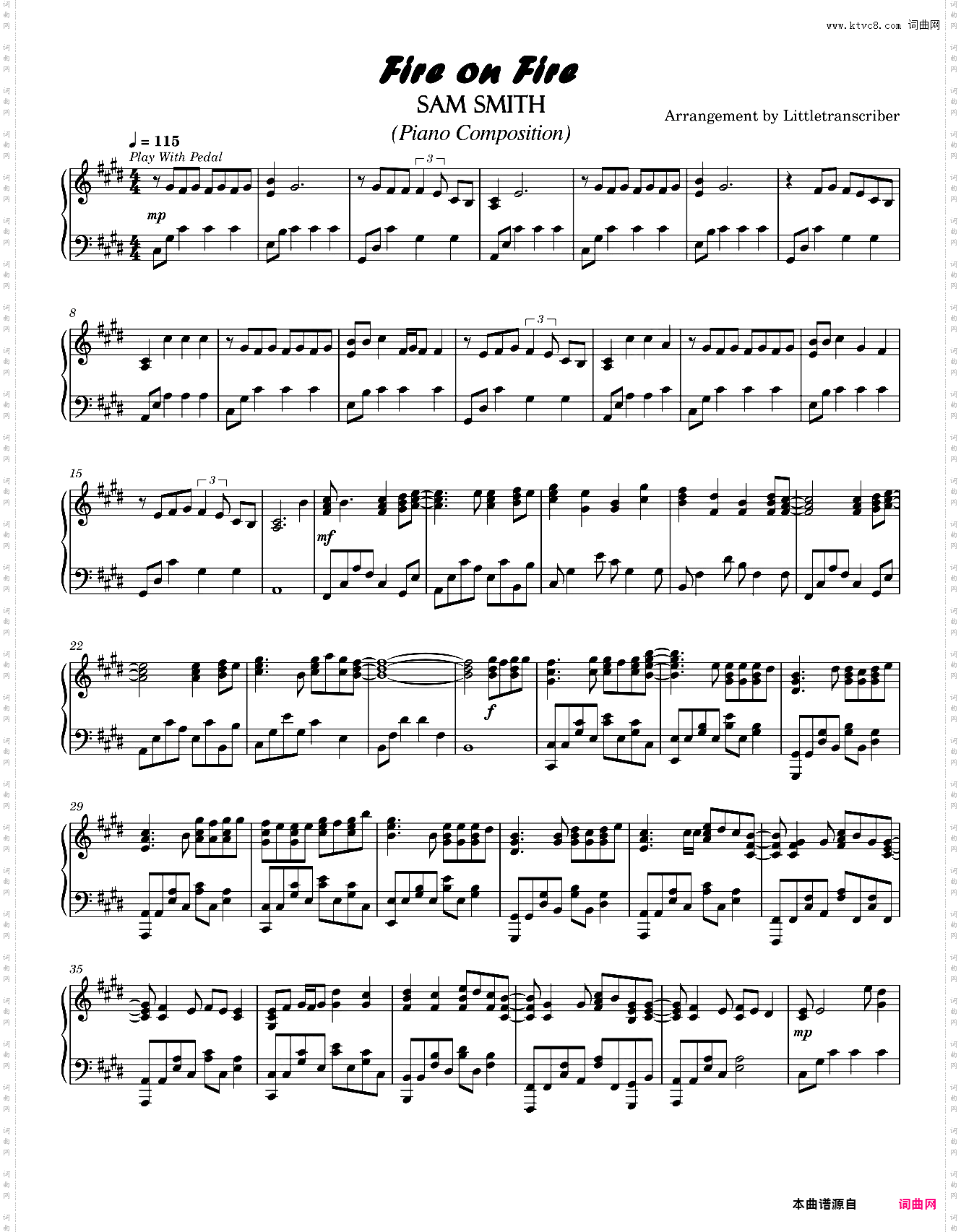 Fire On Fire-Sam Smith