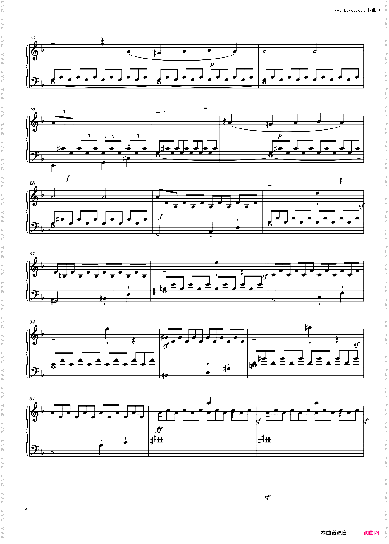 贝多芬暴风雨奏鸣曲 第二乐章Sonate No· 17, “Tempest” 1st Movement
