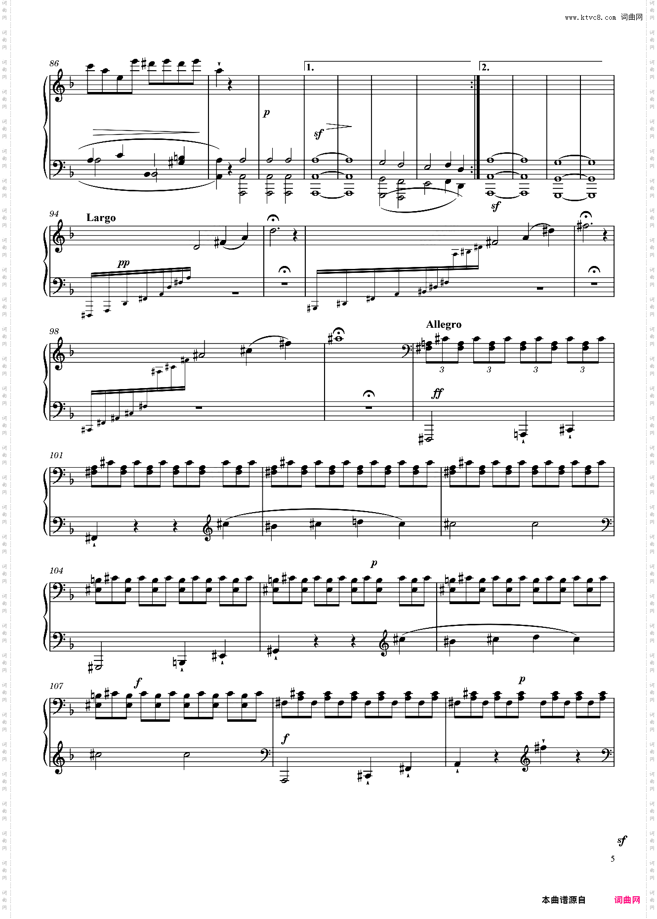 贝多芬暴风雨奏鸣曲 第二乐章Sonate No· 17, “Tempest” 1st Movement