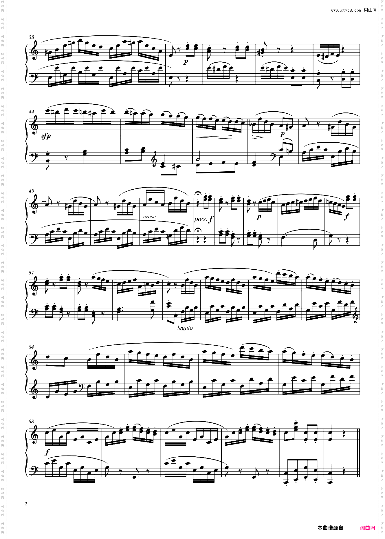 莫扎特C大调第十六钢琴奏鸣曲 第三乐章Sonata No· 16, 3rd Movement K· 545