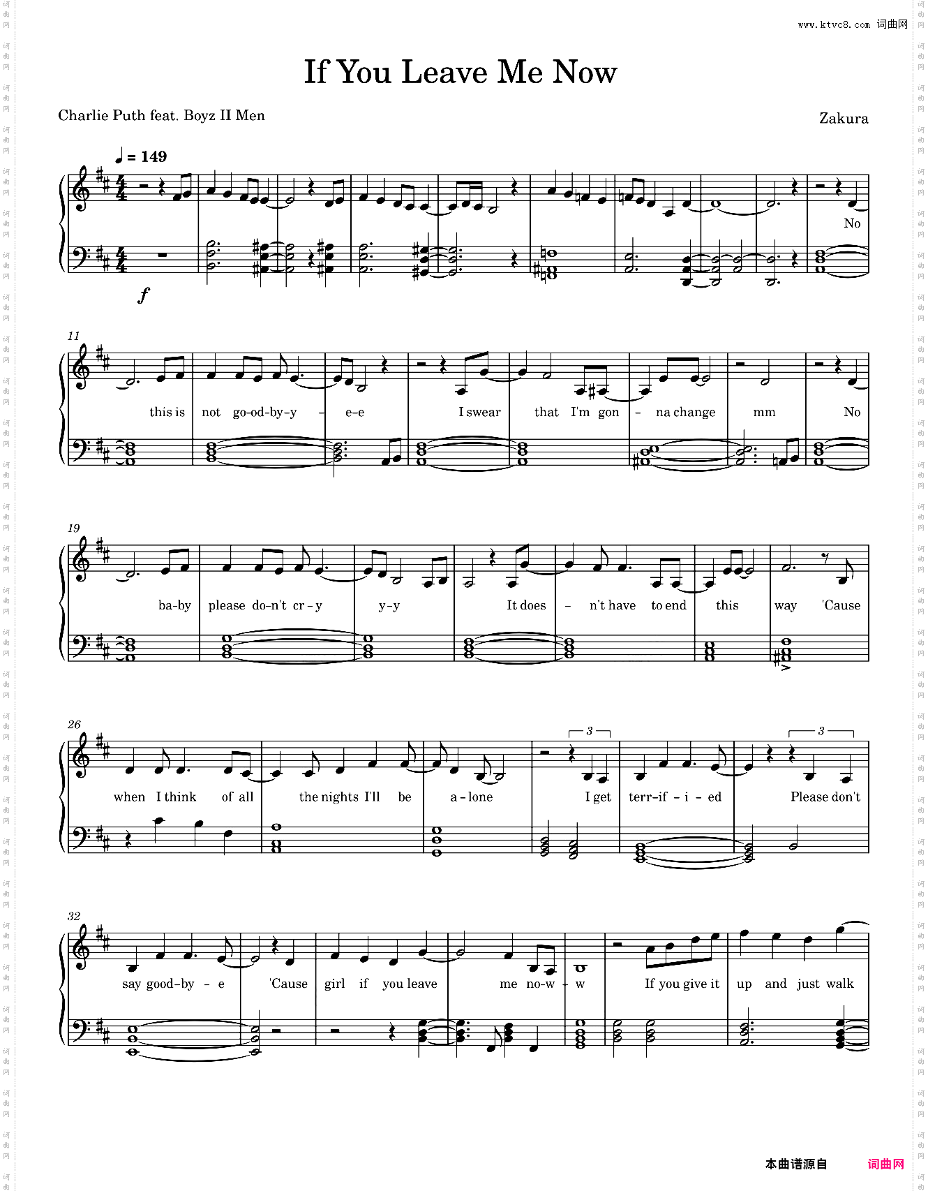 Charlie Puth-If You Leave Me Now