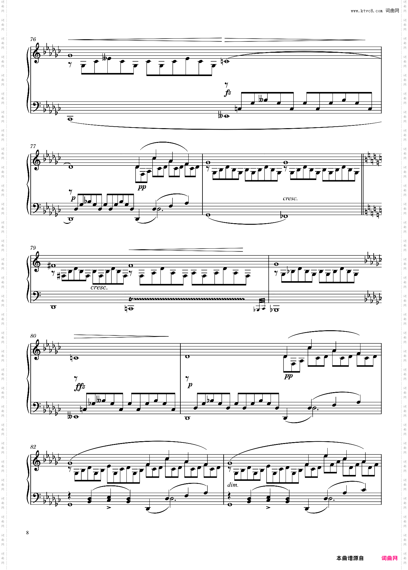 舒伯特降G大调即兴曲 Impromptu D· 899 No· 3 in G? Major