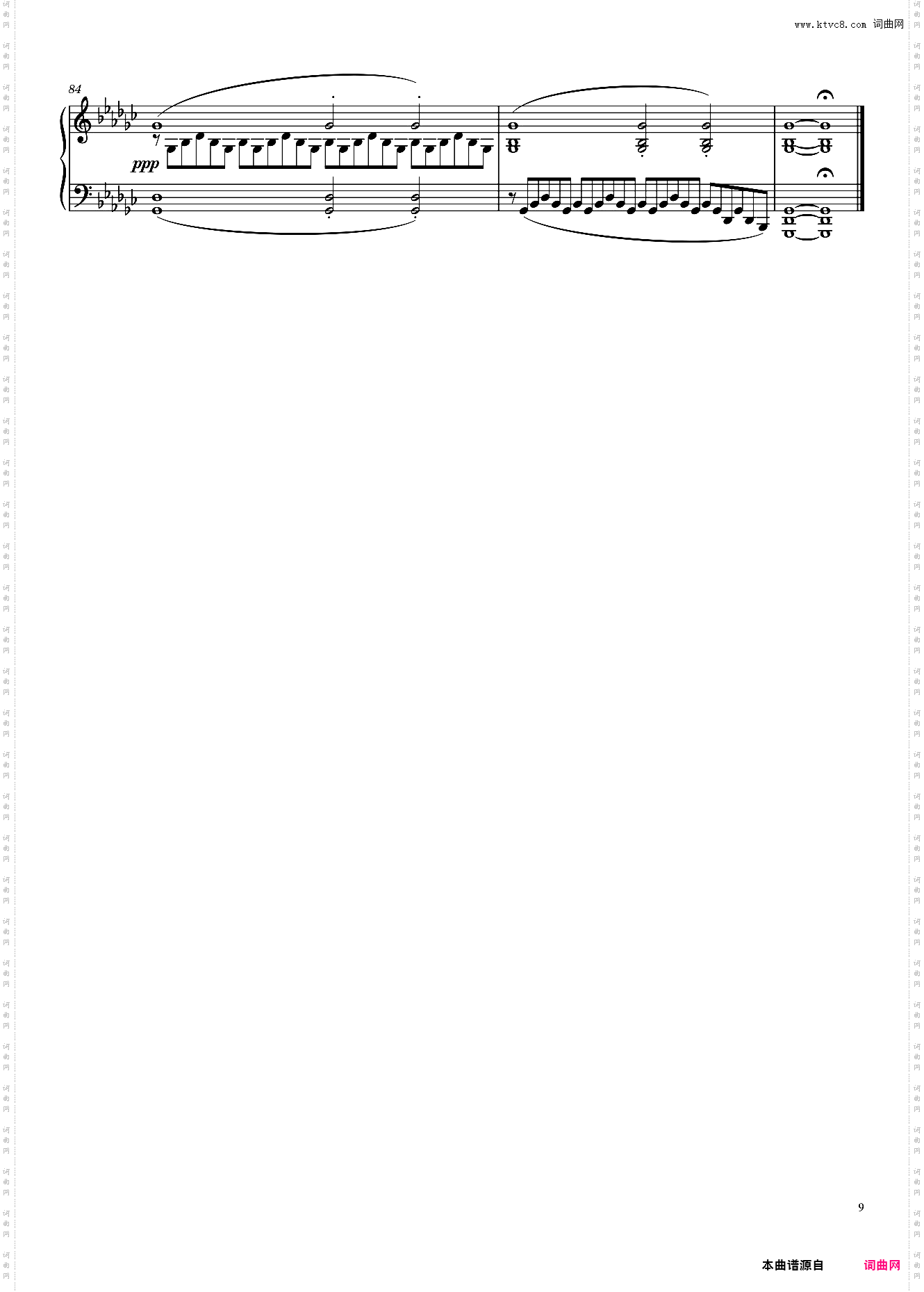 舒伯特降G大调即兴曲 Impromptu D· 899 No· 3 in G? Major
