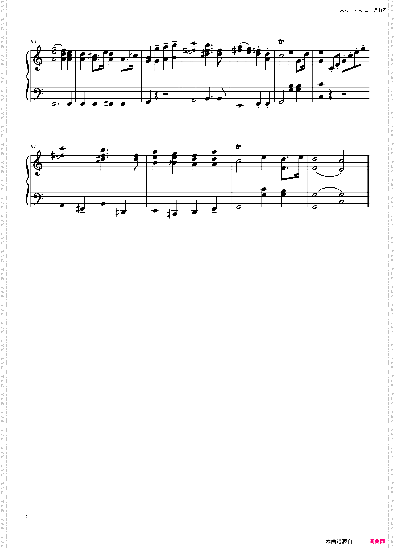 门德尔松 婚礼进行曲Wedding March from Midsummer Nigt's Dream F·Mendelssohn