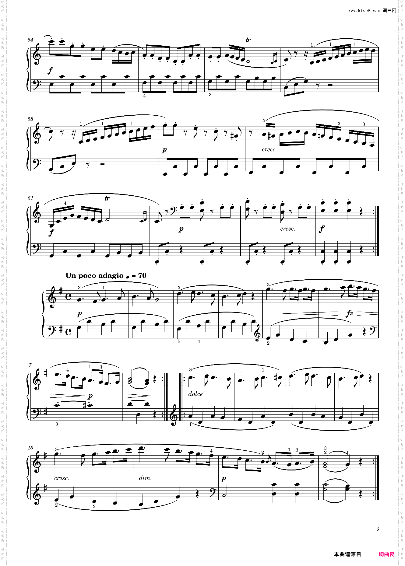 C大调小奏鸣曲 克莱门蒂 Clementi: Sonatina No· 3, Op 36