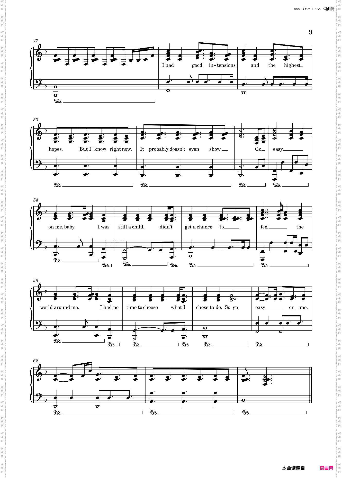 阿黛尔 Easy On Me-Adele