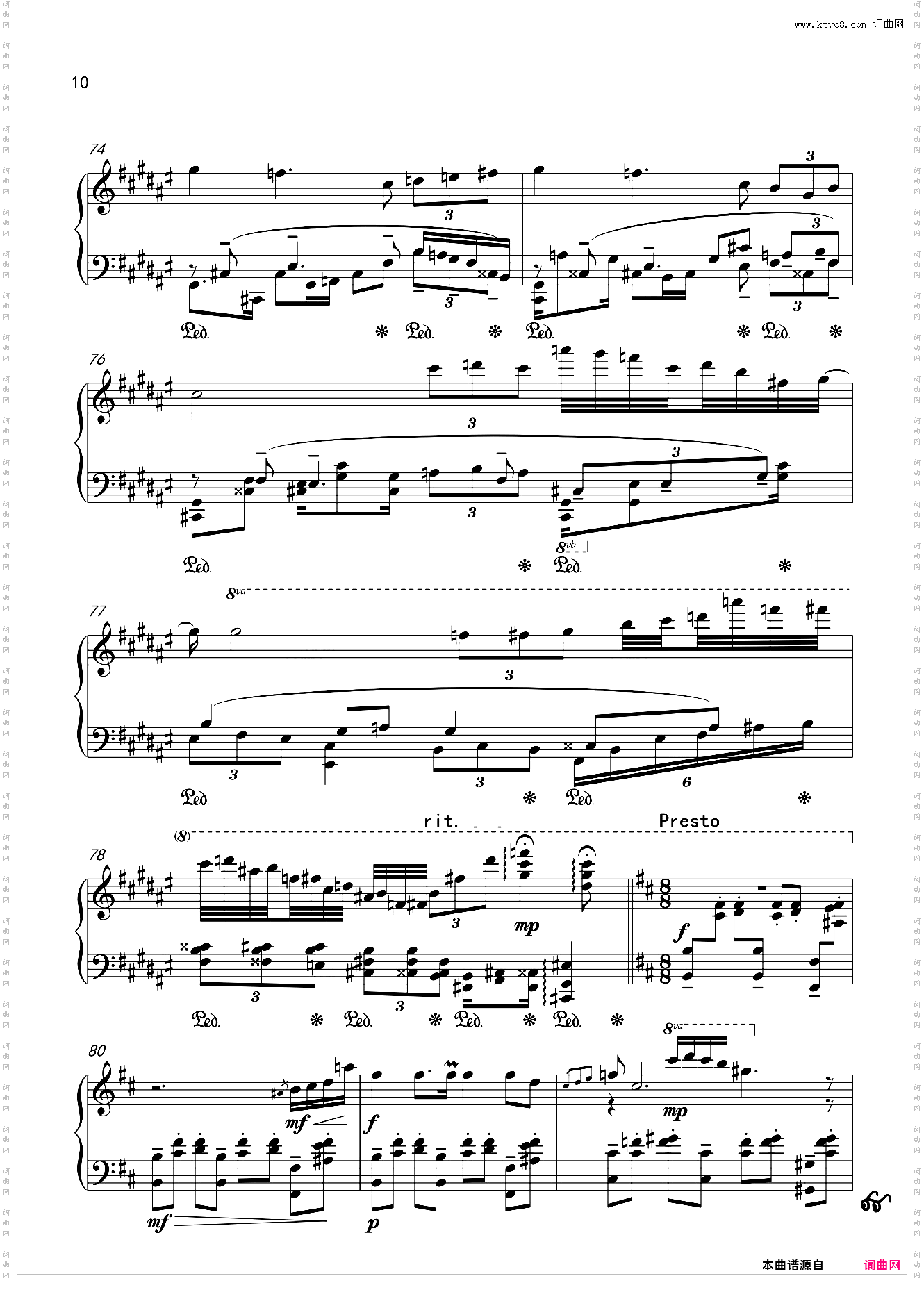 Fantasia in g sharp minor Op·10 No·10