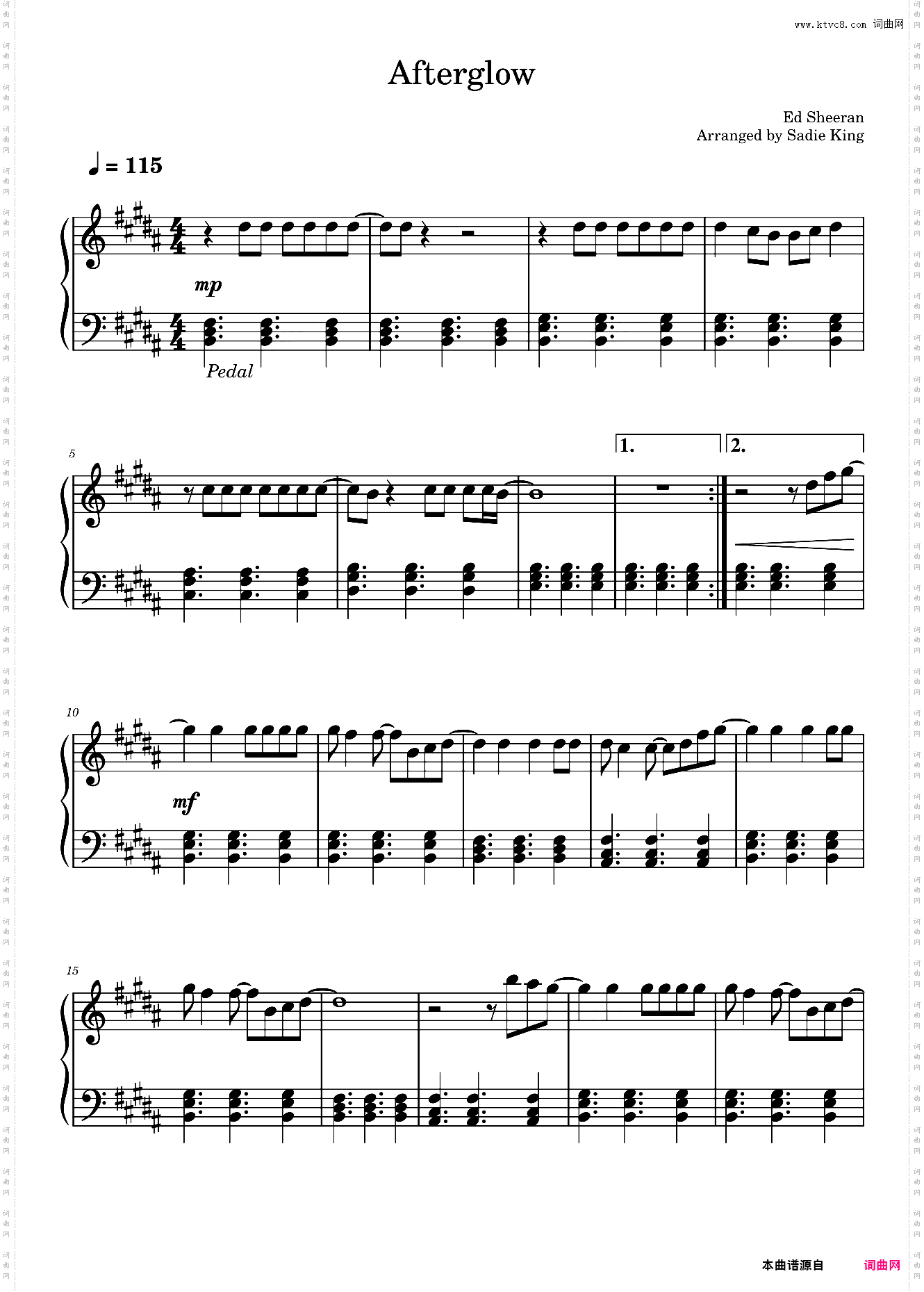 Afterglow-Ed Sheeran