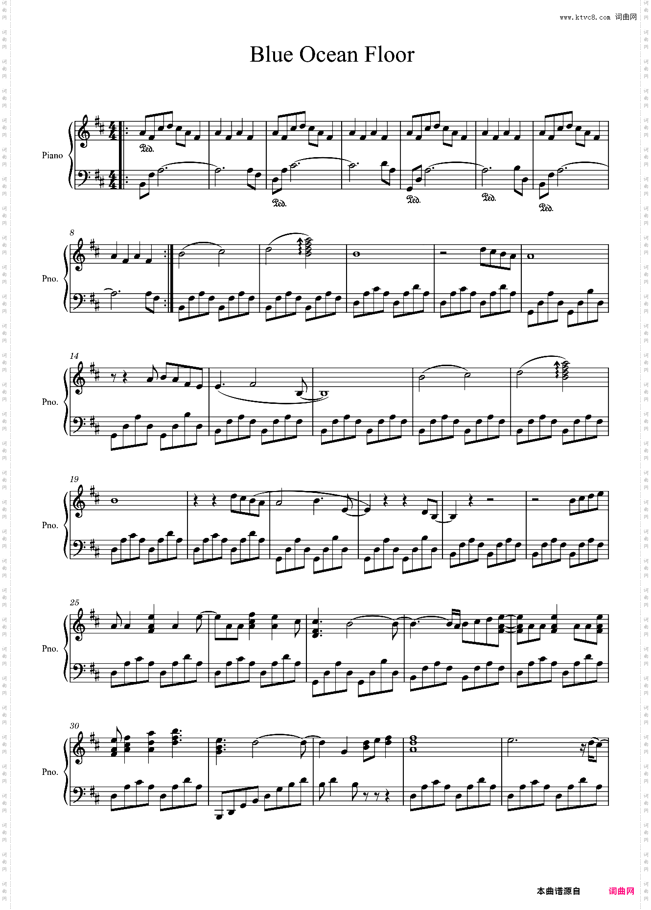 Blue Ocean Floor-Justin Timberlake