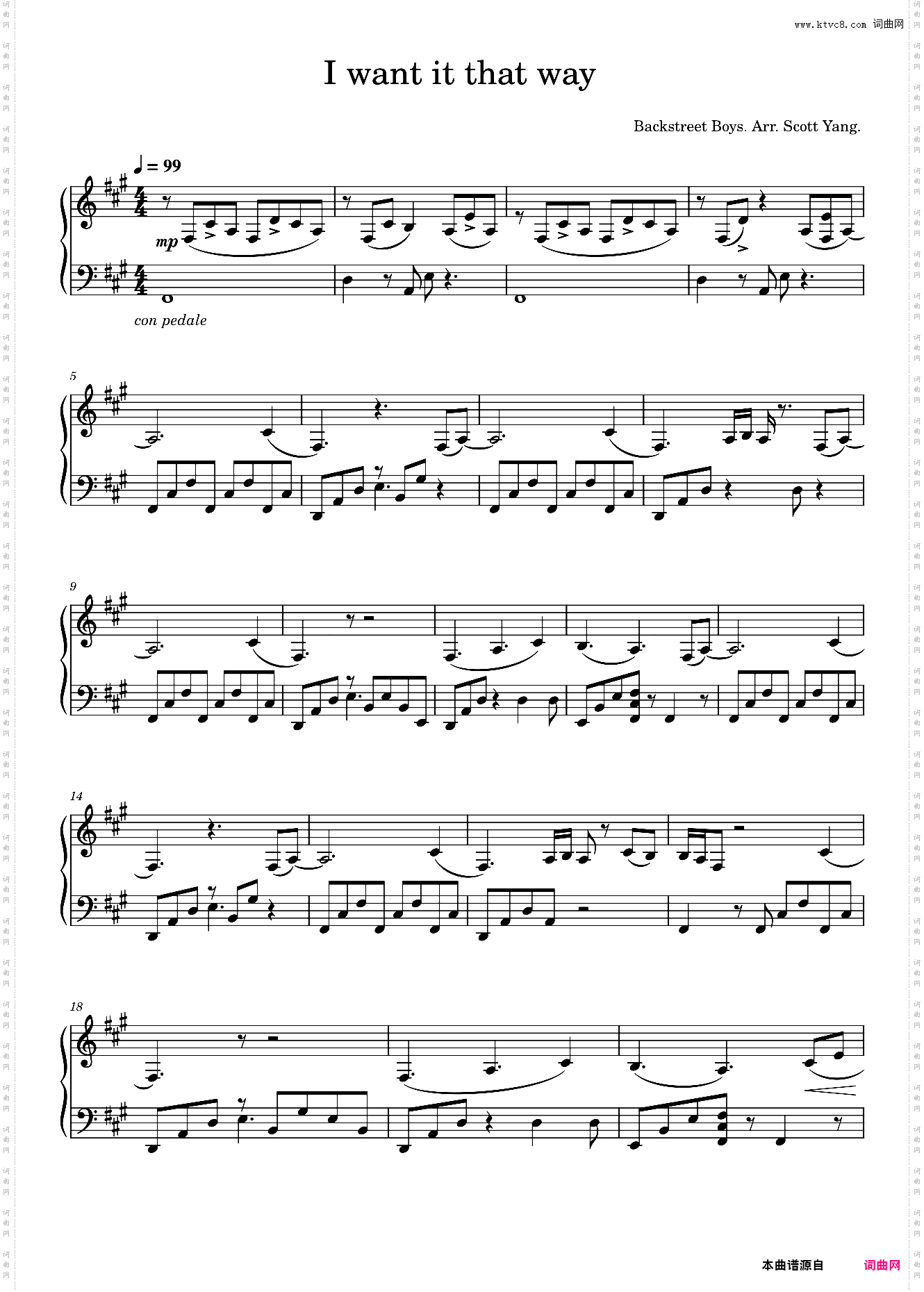 后街男孩 I Want It That Way-Backstreet Boys