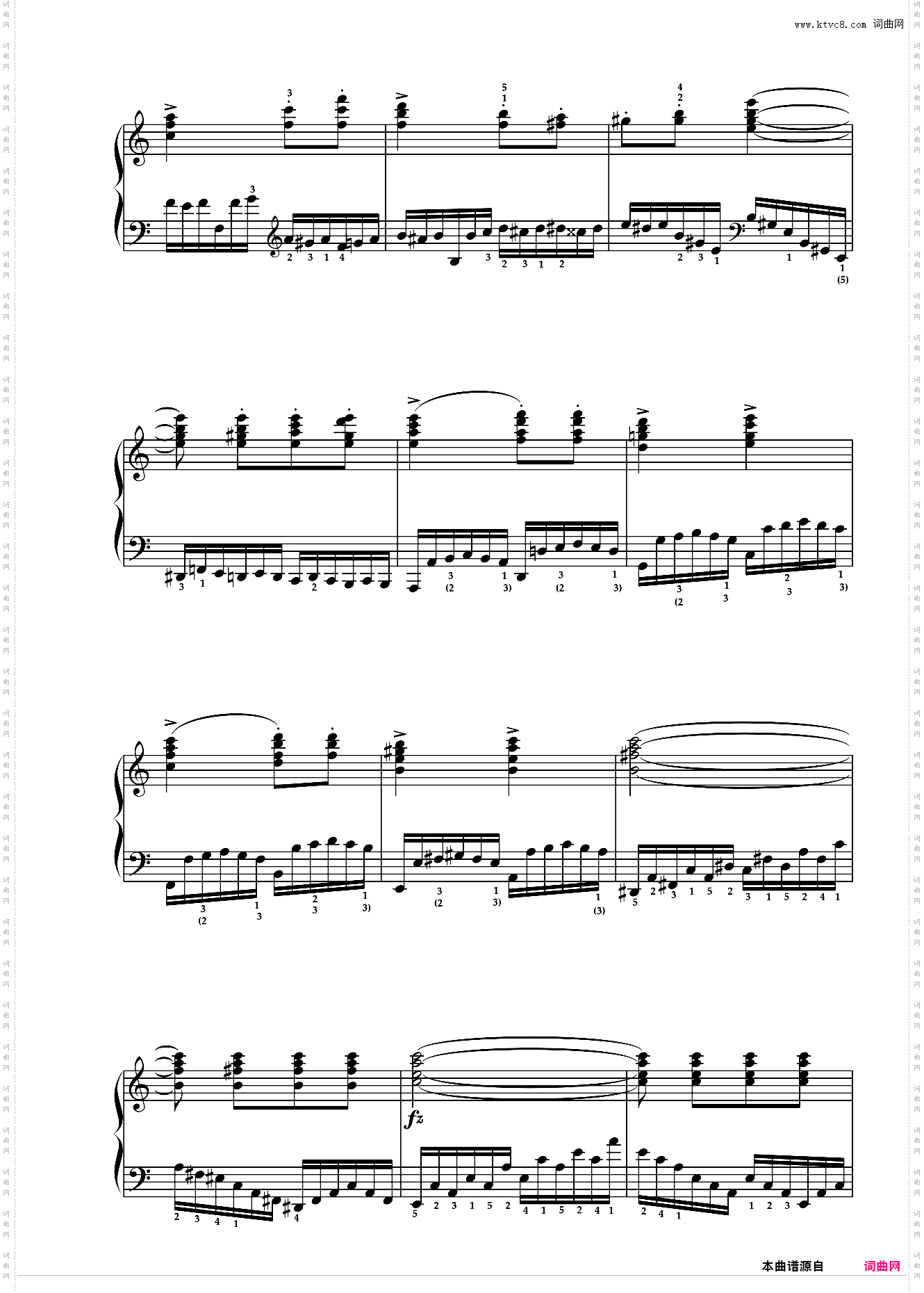 第九级Ⅰ 练习曲Op·740 No·41