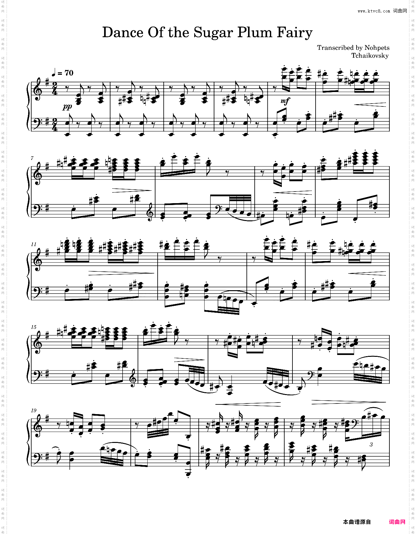 Dance Of the Sugar Plum Fairy-《芭比与胡桃夹子的梦幻之旅》电影插曲