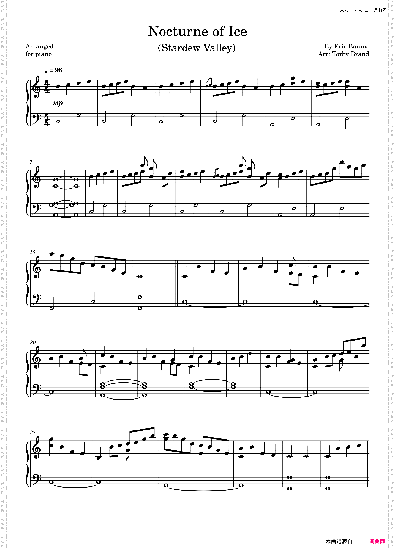 Nocturne of Ice Stardew Valley