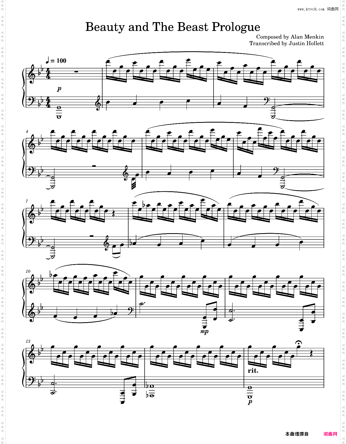 Beauty and The Beast Prologue