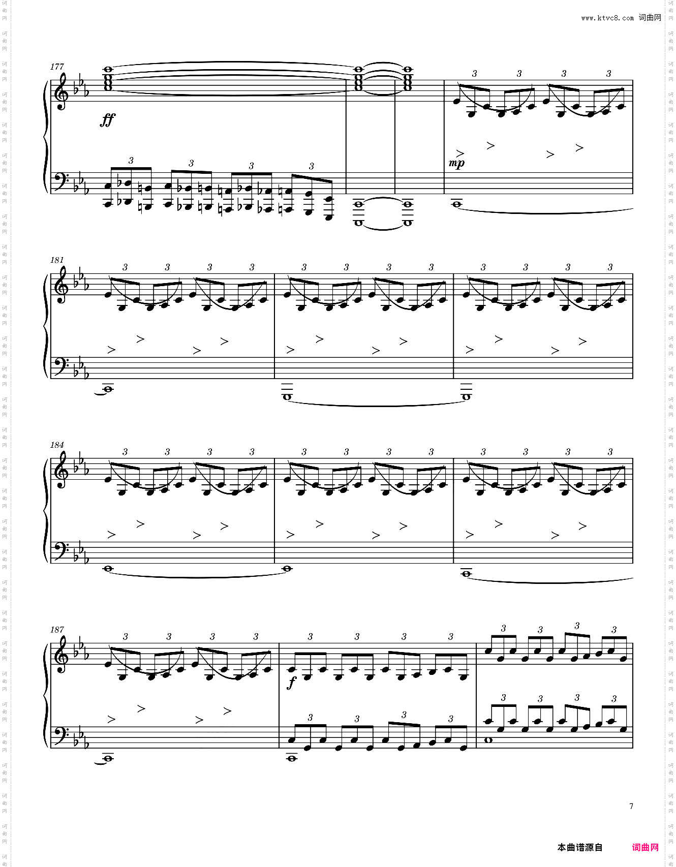 七神之光 Light of the Seven - Ramin Djawadi Complete Transcription