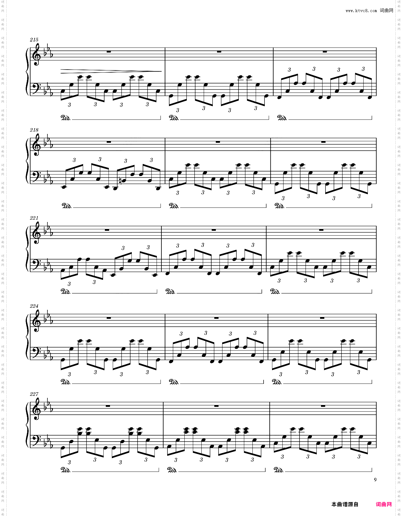 七神之光 Light of the Seven - Ramin Djawadi Complete Transcription