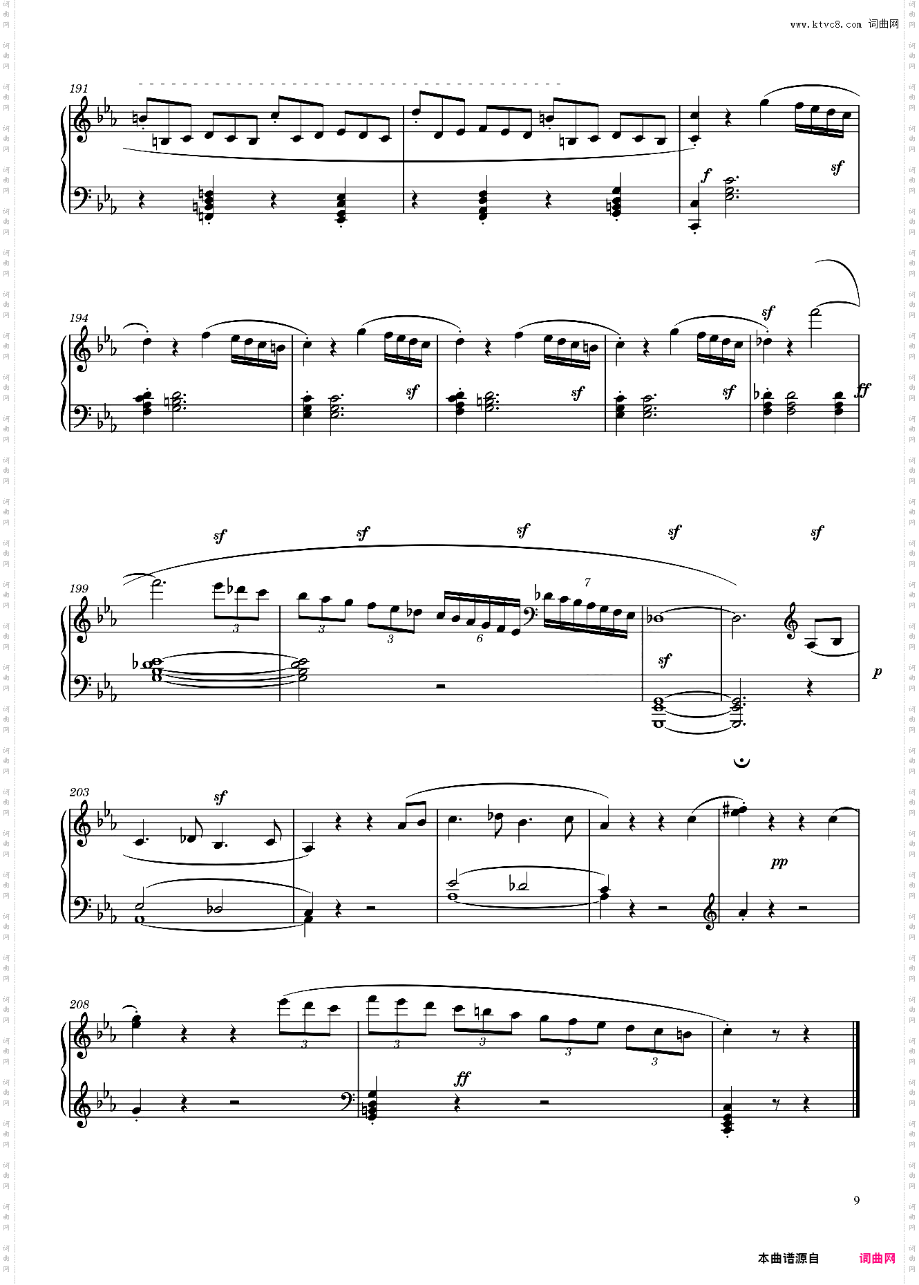 贝多芬 c小调第八号钢琴奏鸣曲《悲怆》 Sonate No· 8, “Pathétique” 3rd Movement