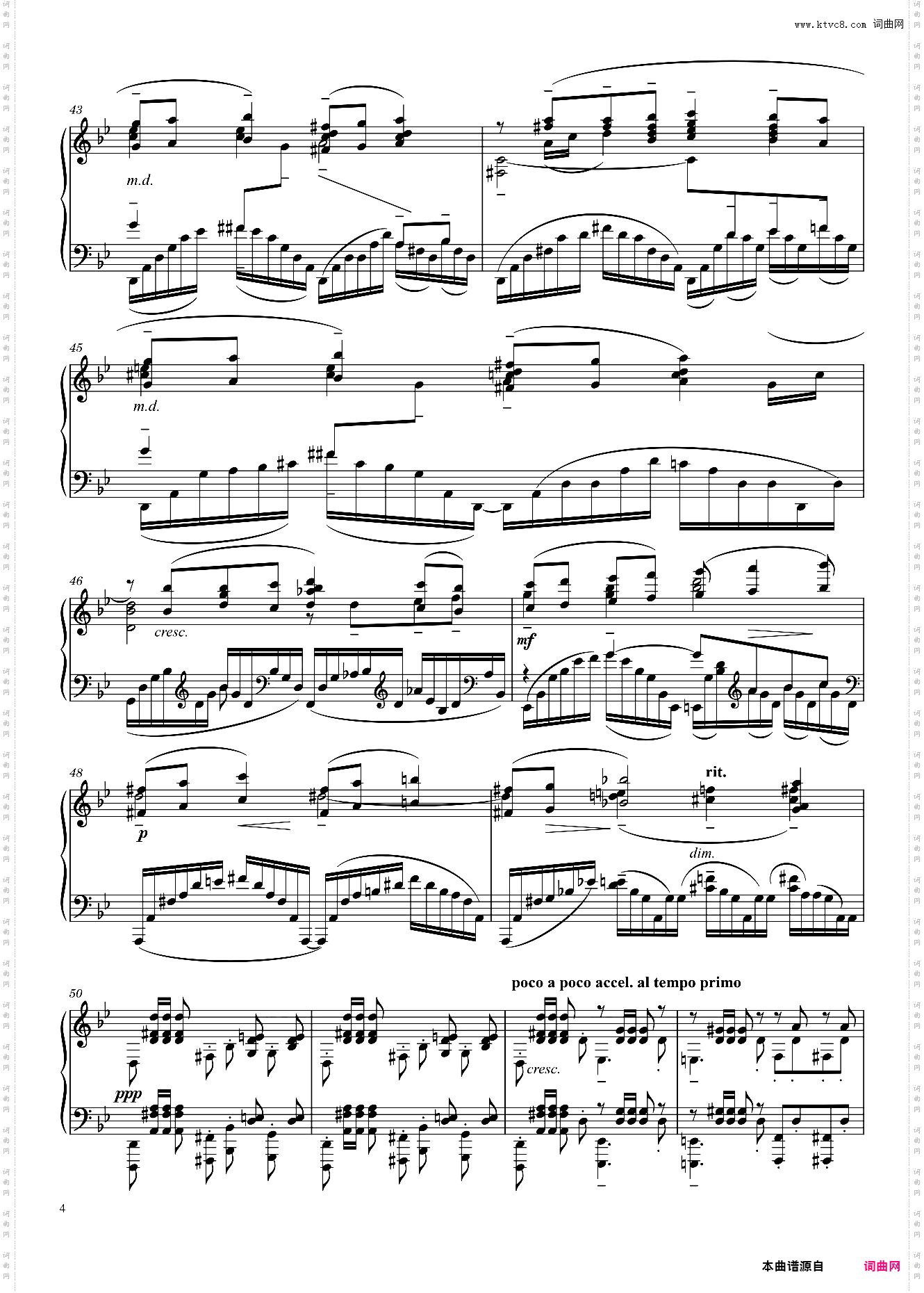 拉赫玛尼诺夫前奏曲 Prelude in G Minor Op· 23 No· 5
