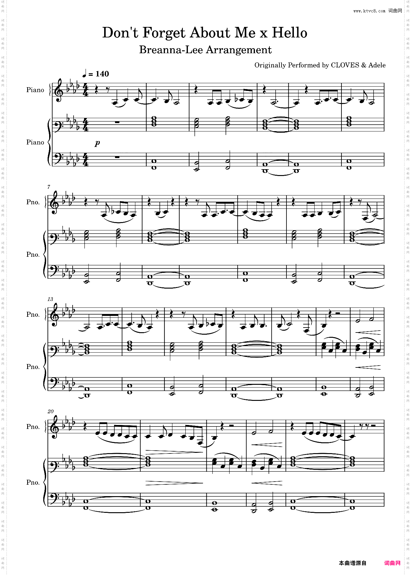 Don't Forget About Me-CLOVES/Adele 遇见你之前 电影