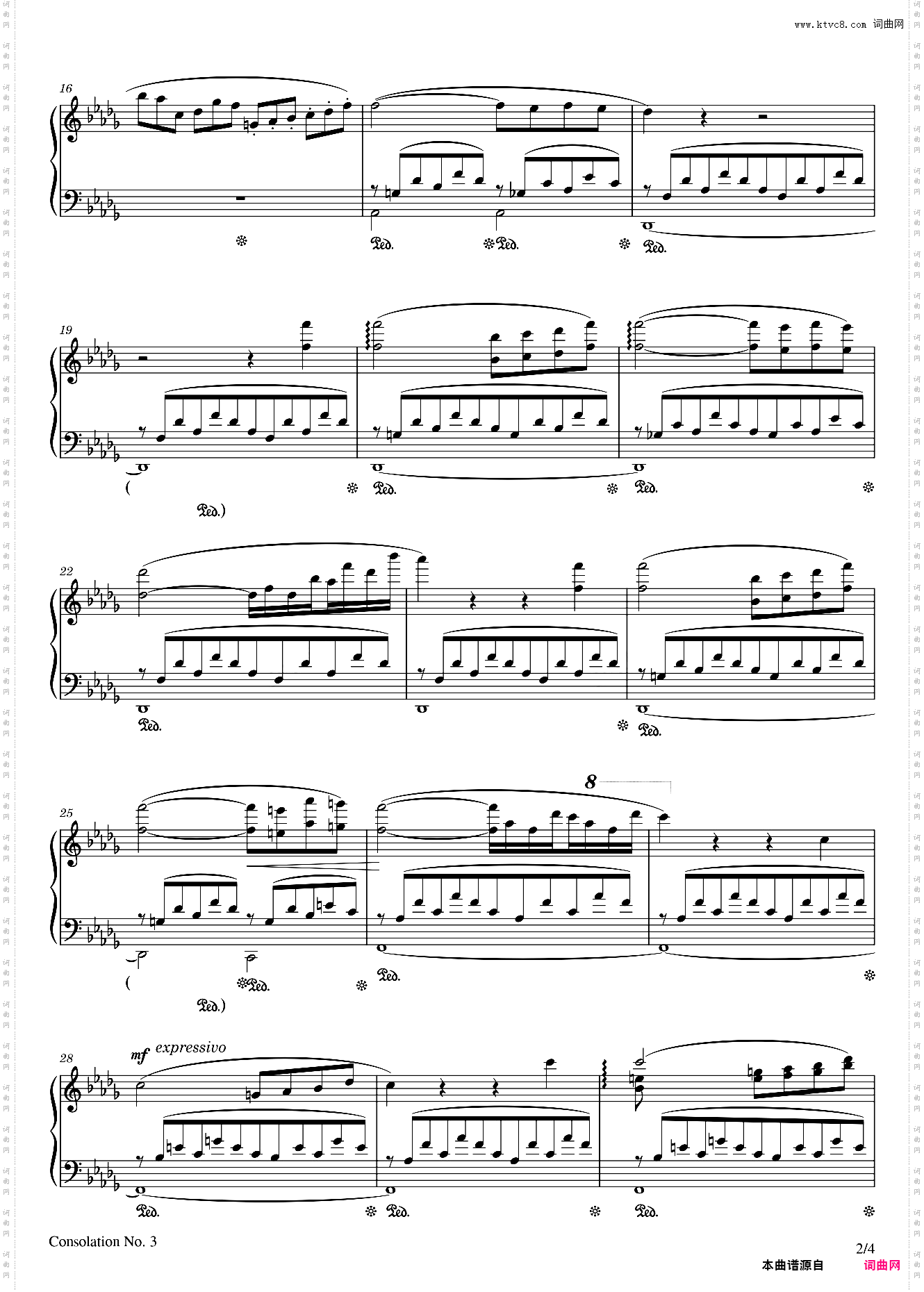 Consolation No· 3 in D Flat Major, S 172 – Franz Liszt