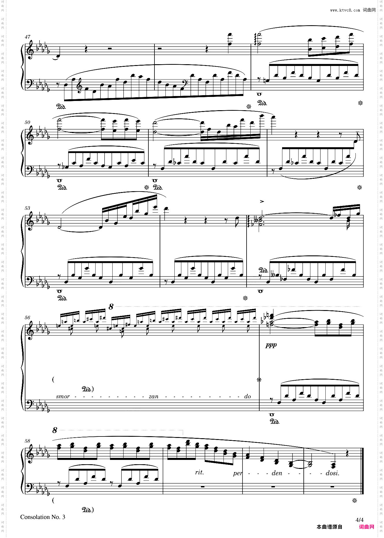 Consolation No· 3 in D Flat Major, S 172 – Franz Liszt