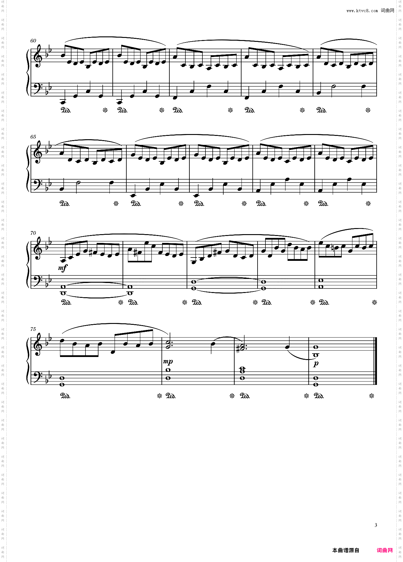 巴赫小前奏曲与赋格 Bach G Minor Easy Piano arr· by Free MusicKey