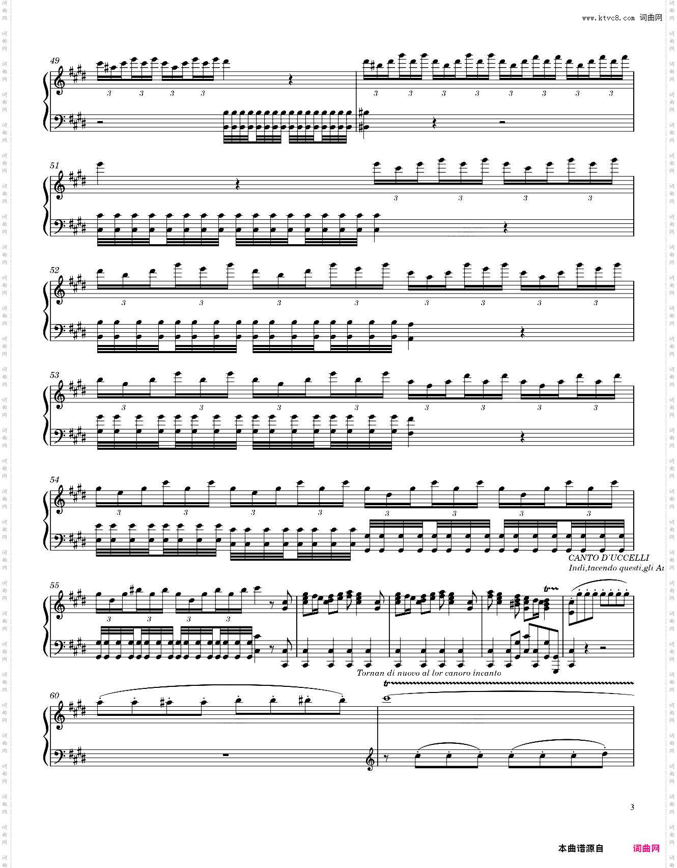 维瓦尔第-四季 春The Four Seasons Complete Piano Transcription