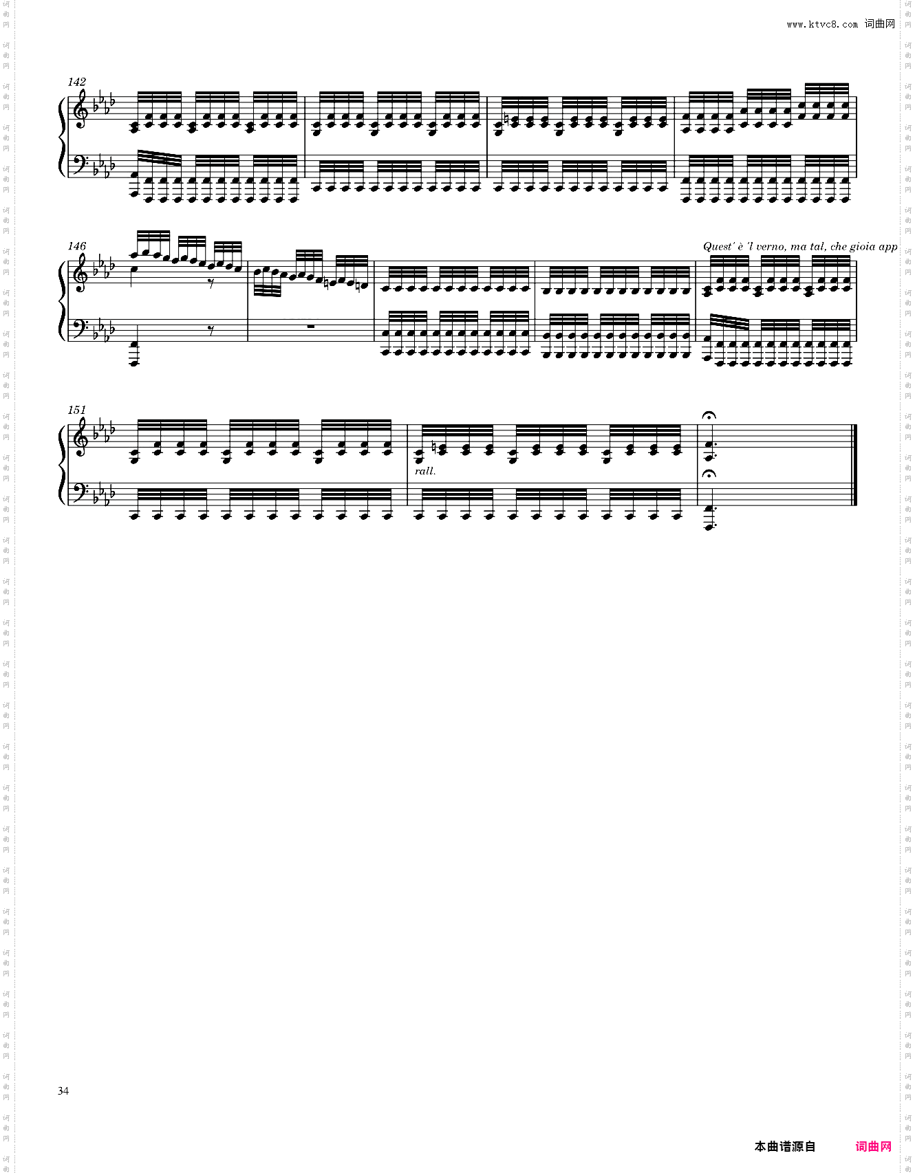 维瓦尔第-四季 春The Four Seasons Complete Piano Transcription