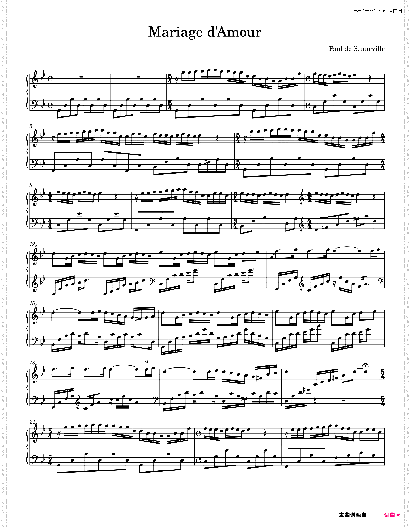 梦中的婚礼 Mariage d'Amour