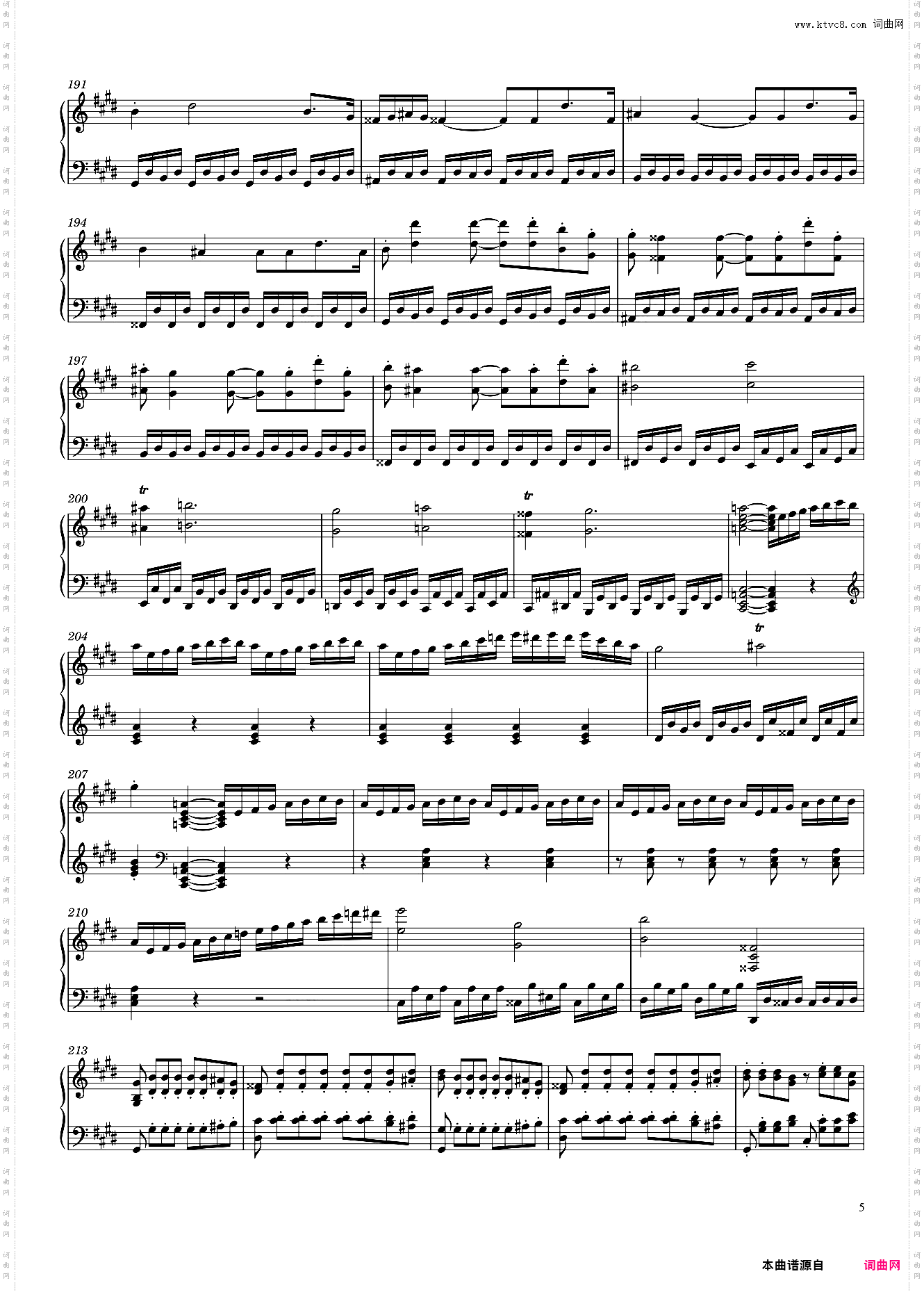 贝多芬《月光奏鸣曲》钢琴谱 Sonata No· 14 ·