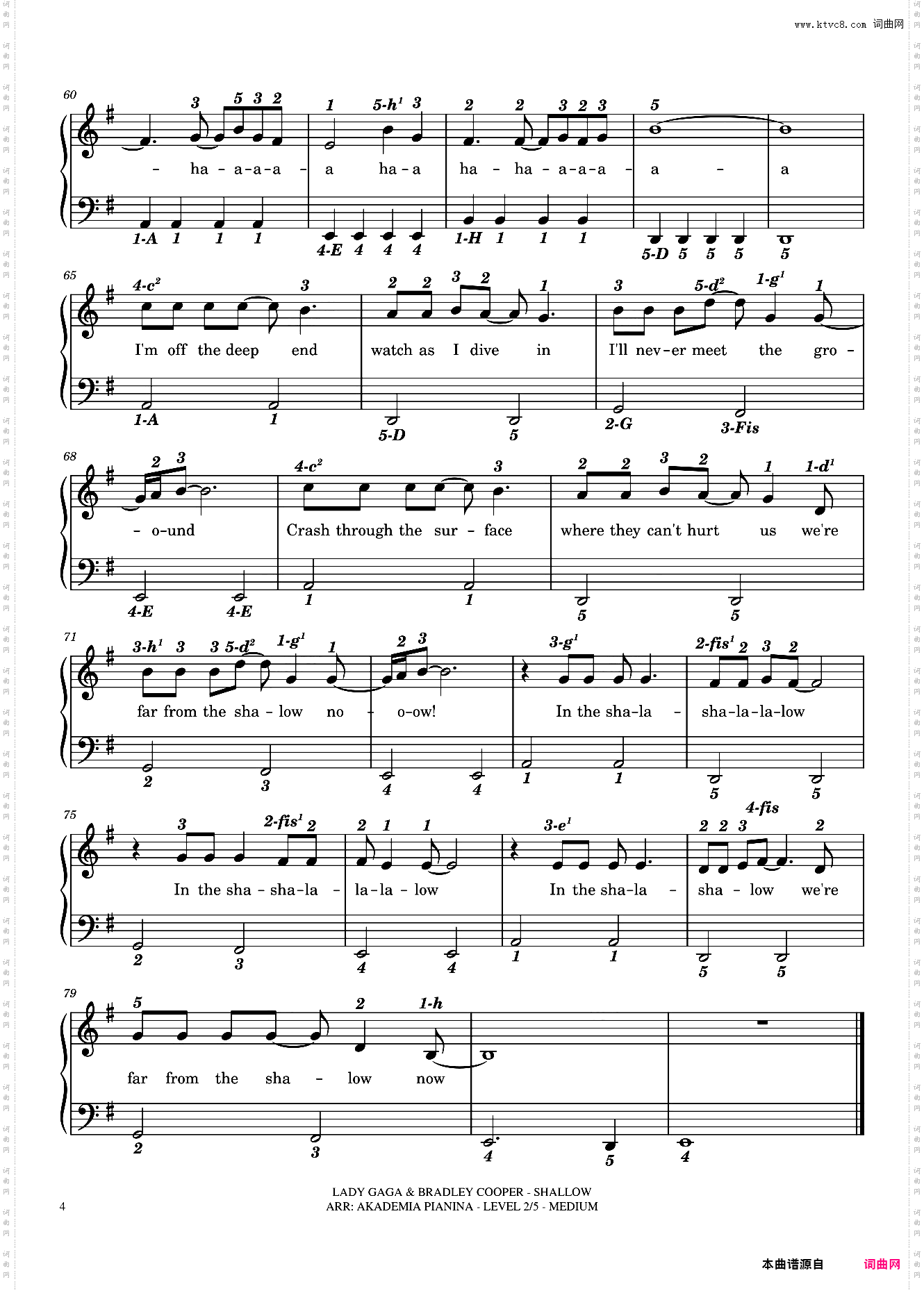 Shallow-Lady Gaga-一个明星的诞生 电影歌曲