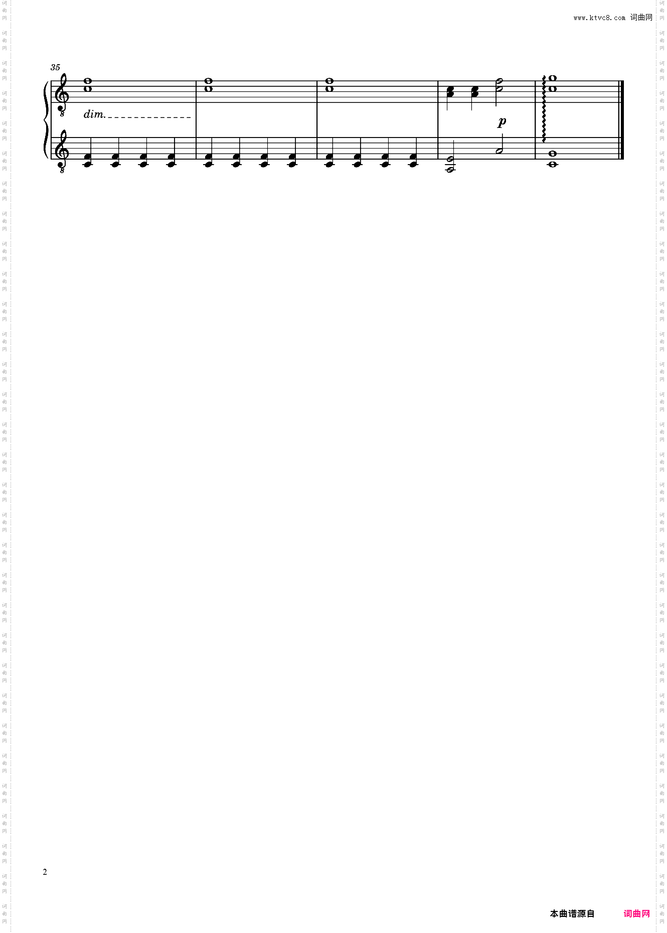 钢琴独奏 Million Reasons-Piano Solo-Lady Gaga 欧美歌曲