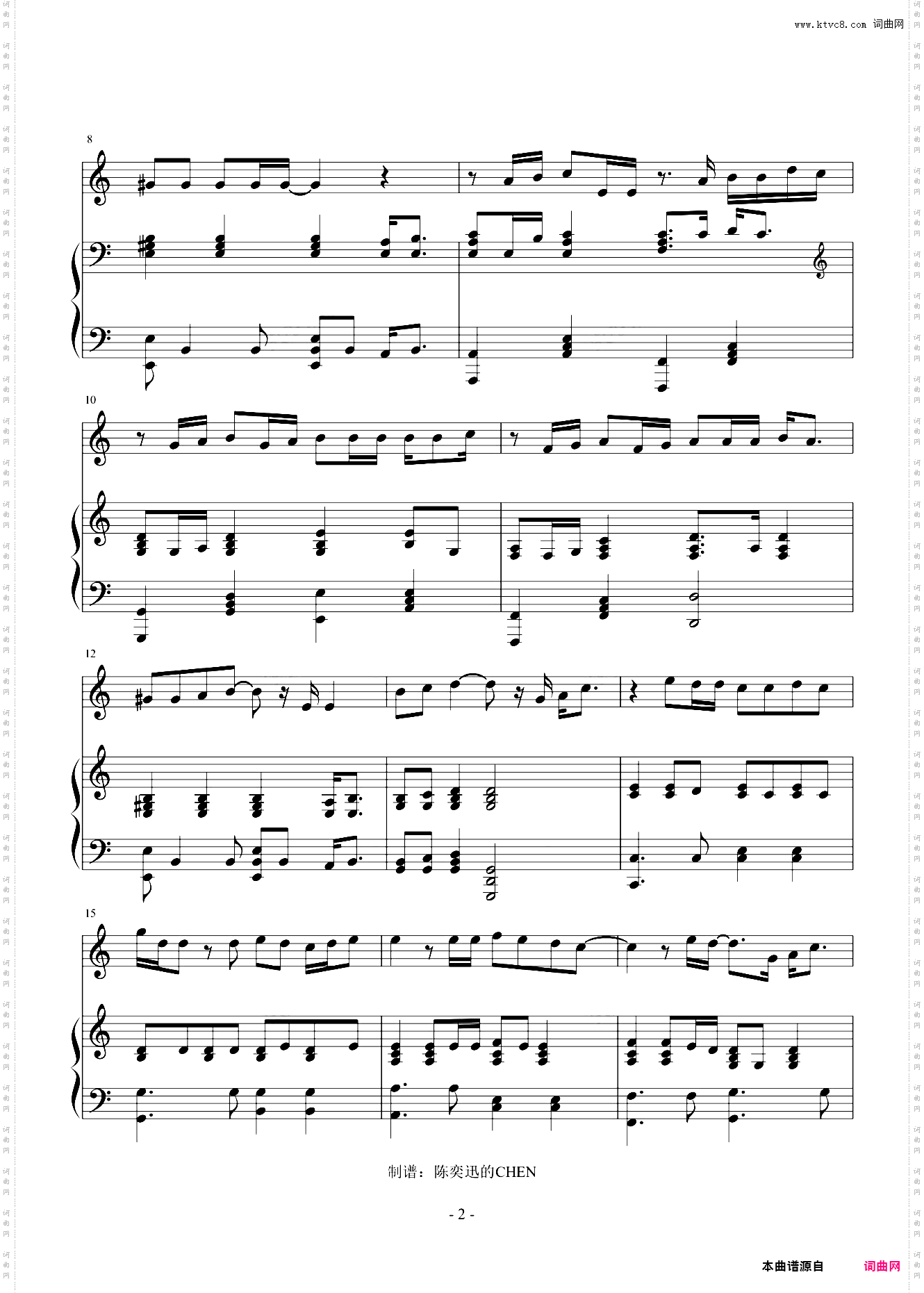 Dear John 完美弹唱谱 C调